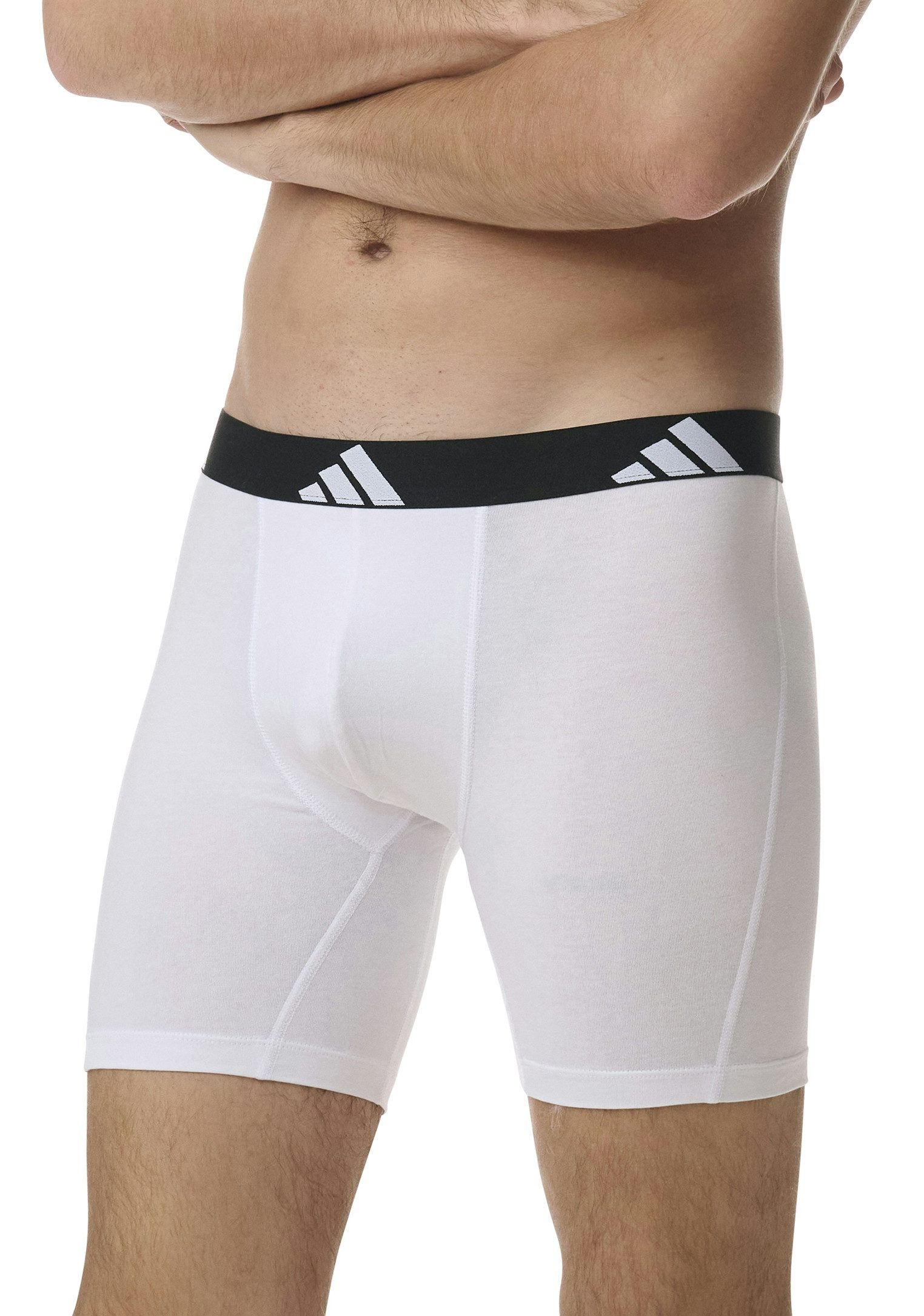 adidas Sportswear Boxershort Active Flex Cotton met iets langere pijp (Set van 3)