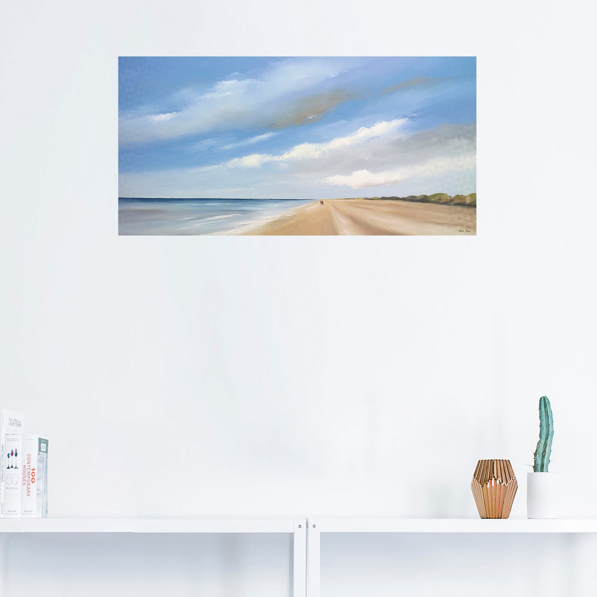 Artland Artprint Langs het strand III als artprint op linnen, muursticker in verschillende maten