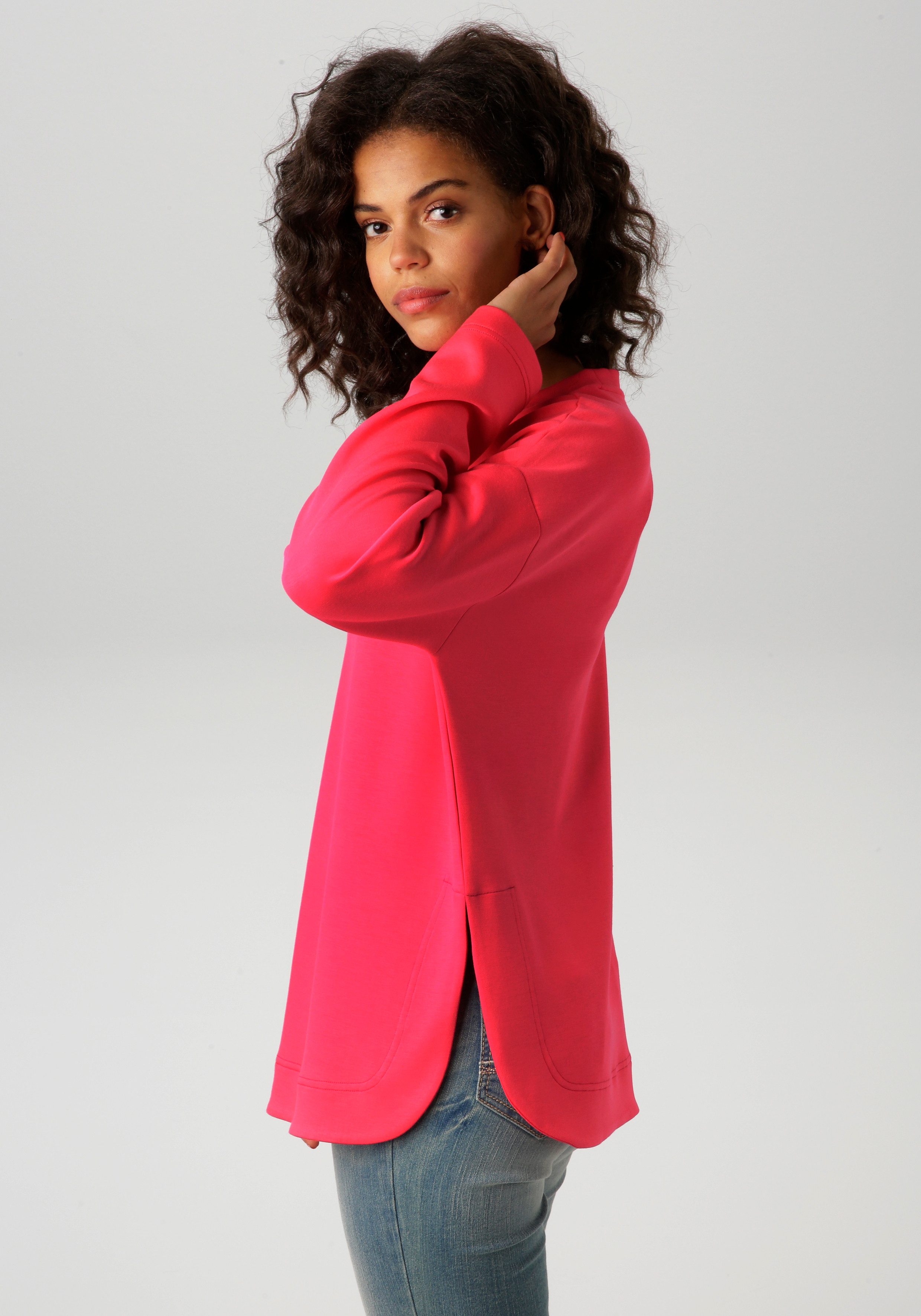 Aniston CASUAL Sweatshirt in trendy kleurenpalet - nieuwe collectie