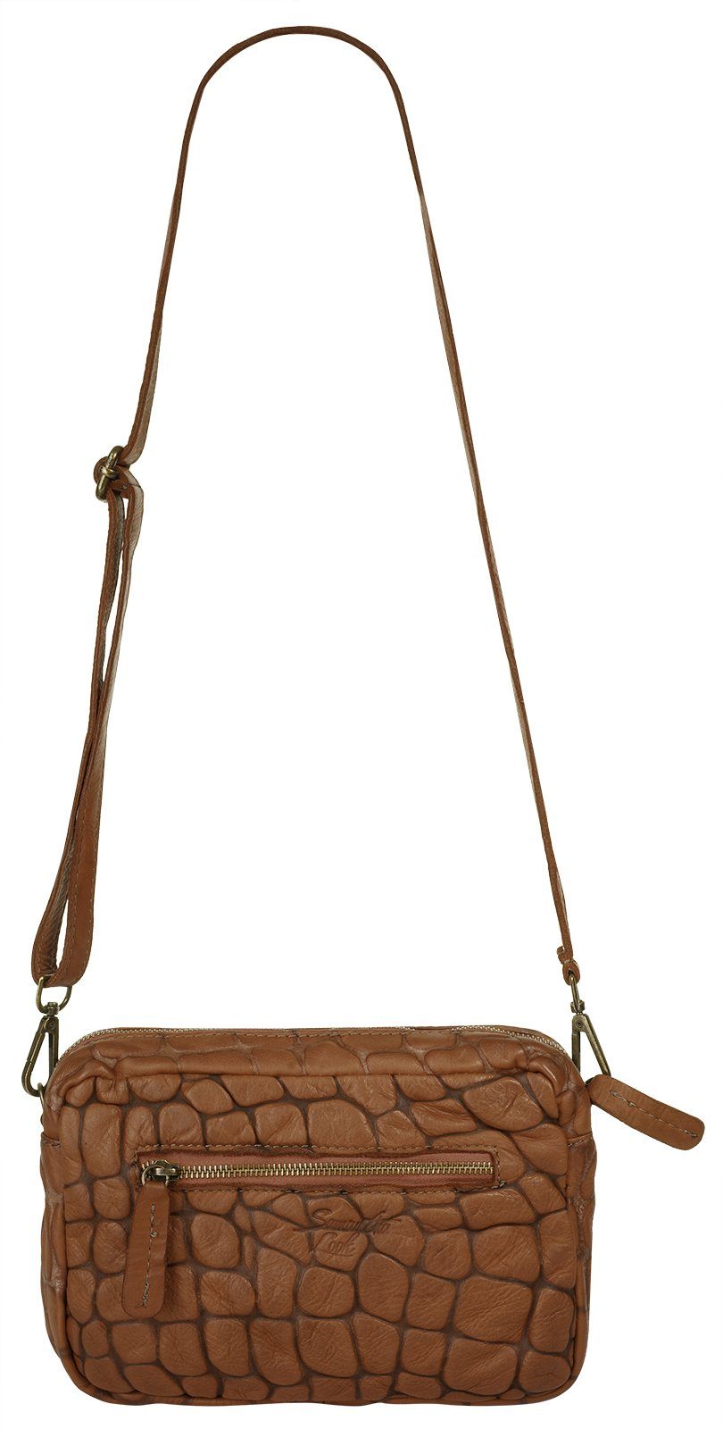 Samantha Look Schoudertas echt leer, made in italy