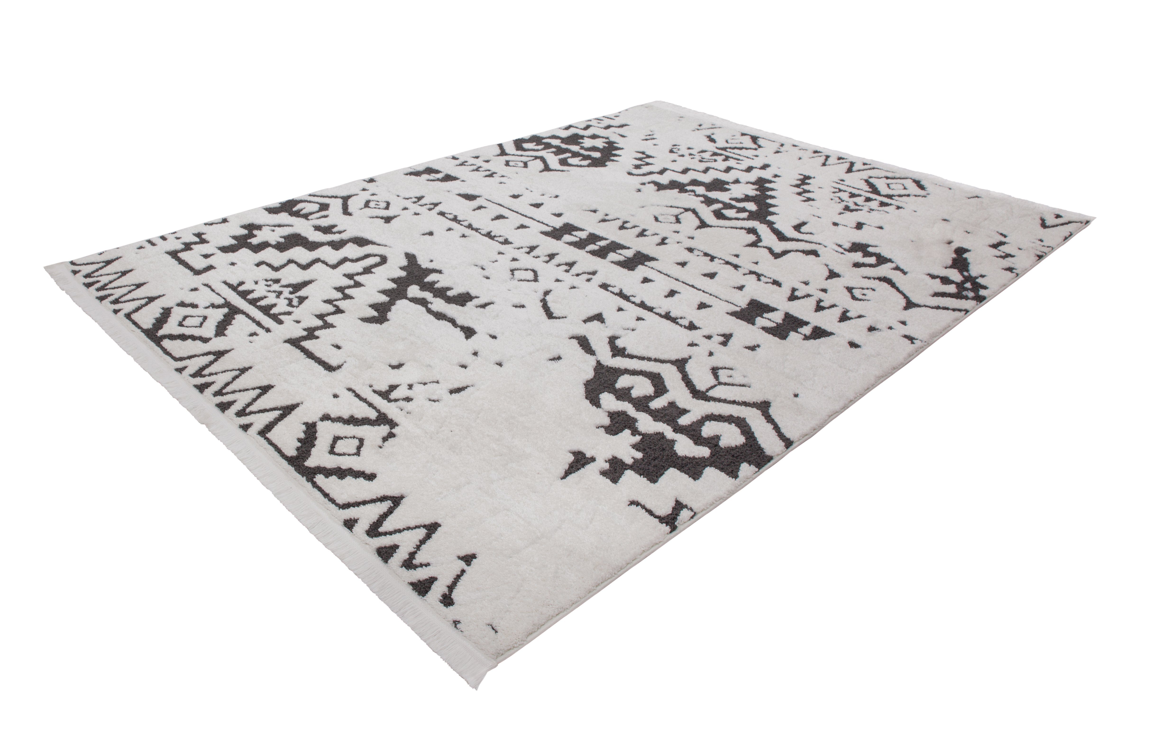 Kayoom Vloerkleed Agadir 110 trendy etno-stijl, zoals met de hand geschilderde patronen, met franjes