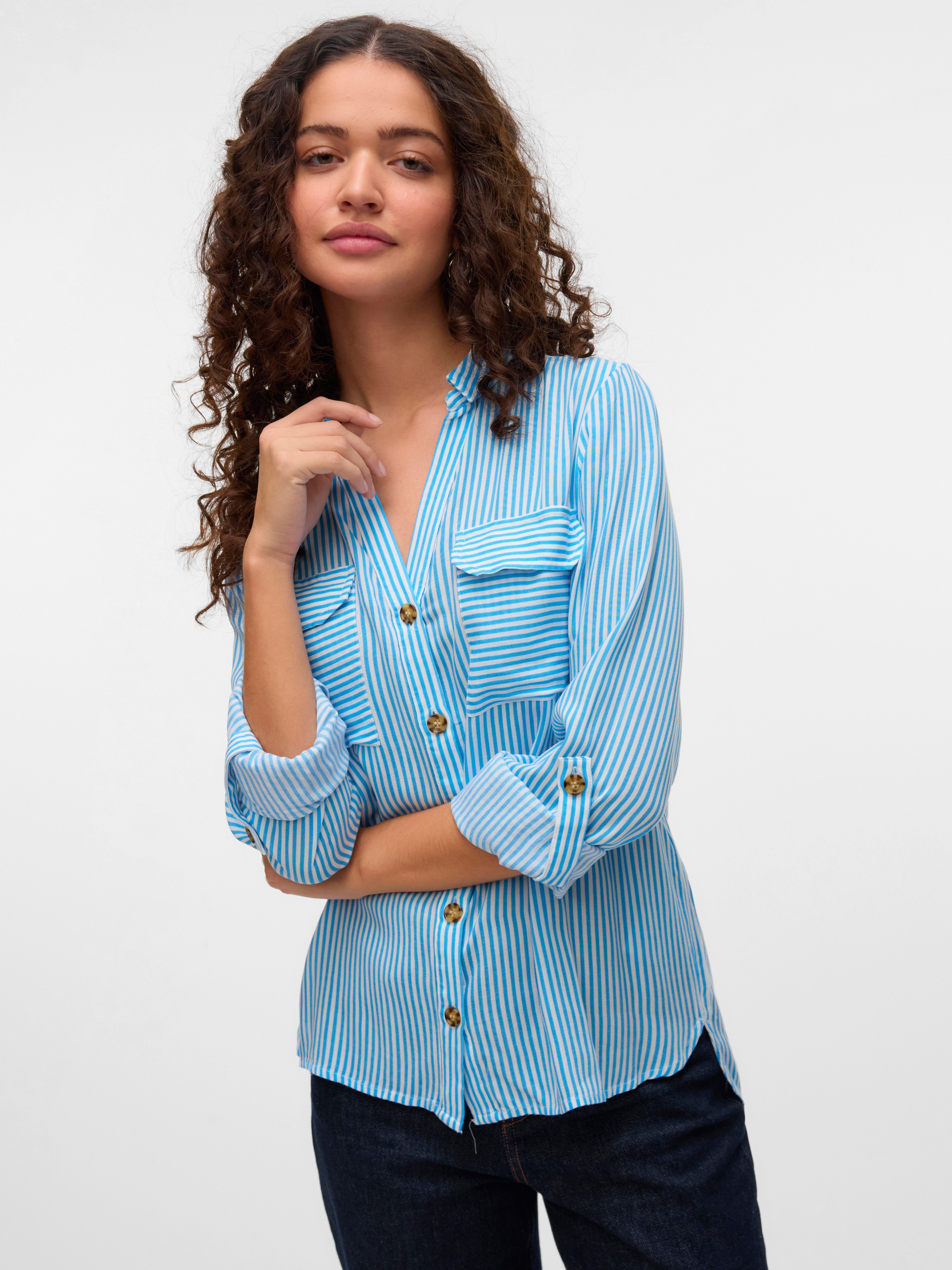 Vero Moda Overhemdblouse VMBUMPY L S SHIRT NEW WVN GA NOOS