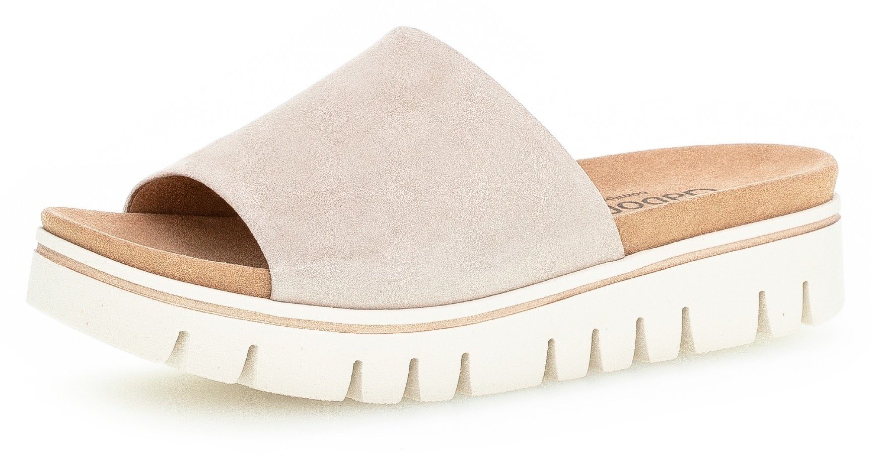 Gabor Slippers , sleehak, zomerschoen, slippers met elastiek, breedte g