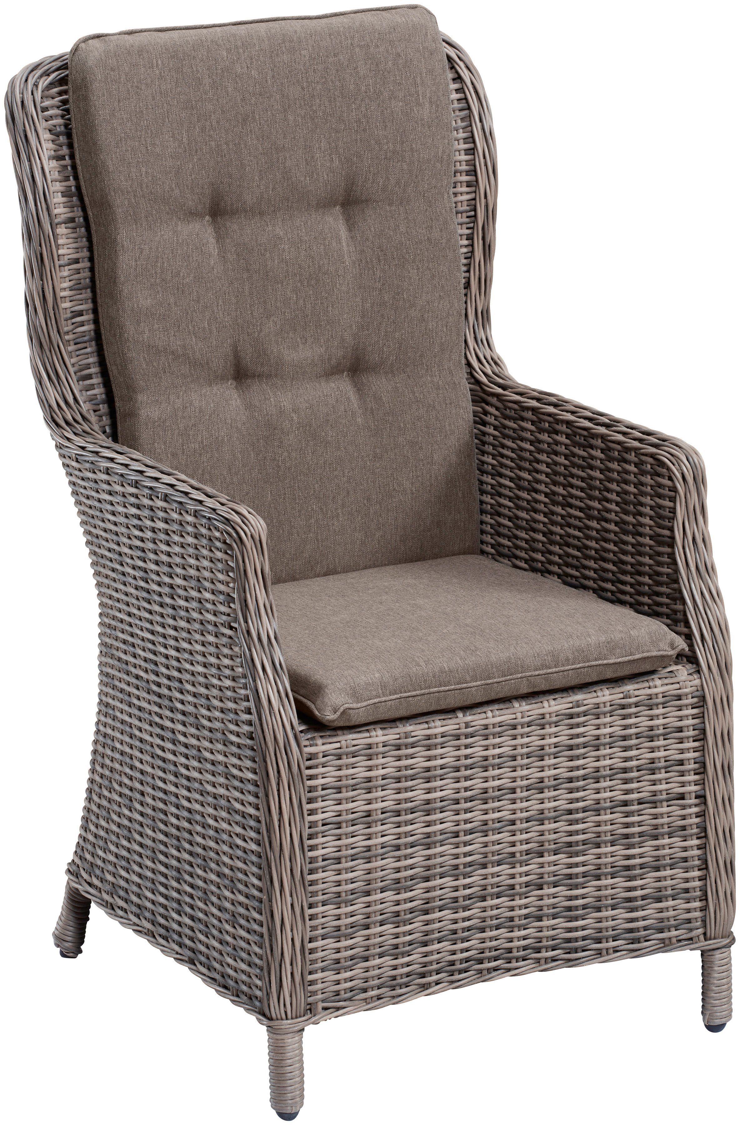 MERXX Tuinstoel Riviera set van 2, polyrotan, staal (set, 2 stuks)