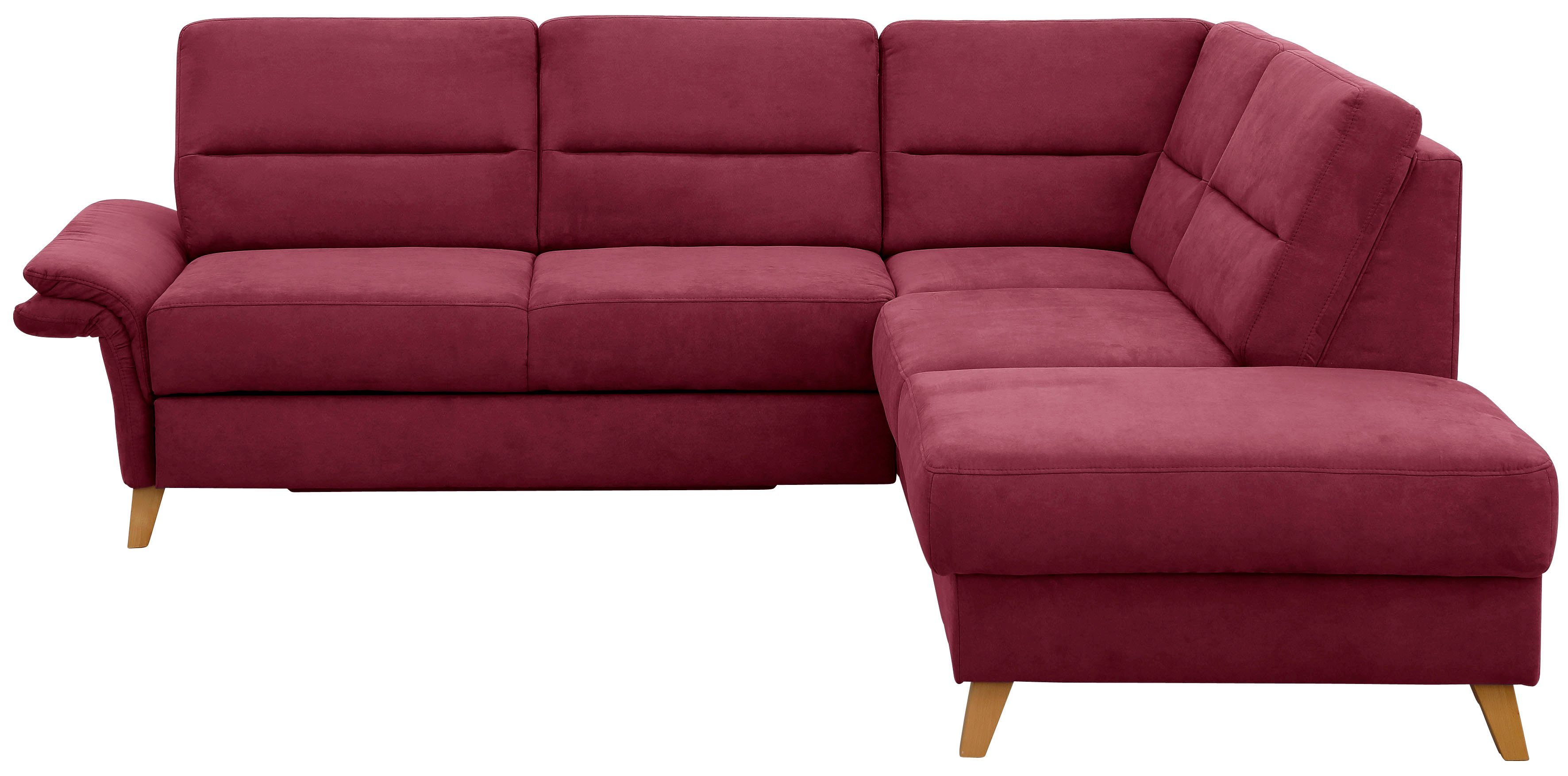 Home affaire Hoekbank Westerland L-vorm Binnenveringsinterieur, naar keuze met slaapfunctie, bedkist