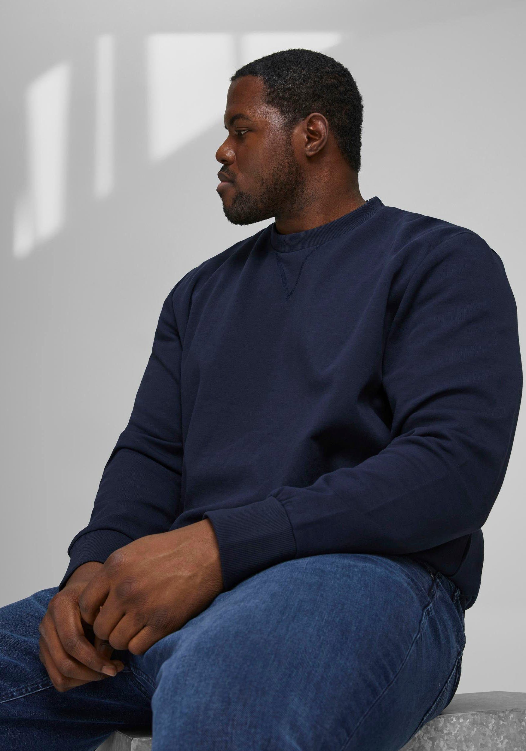Jack & Jones PlusSize Sweatshirt BASIC SWEAT CREW NECK (set)