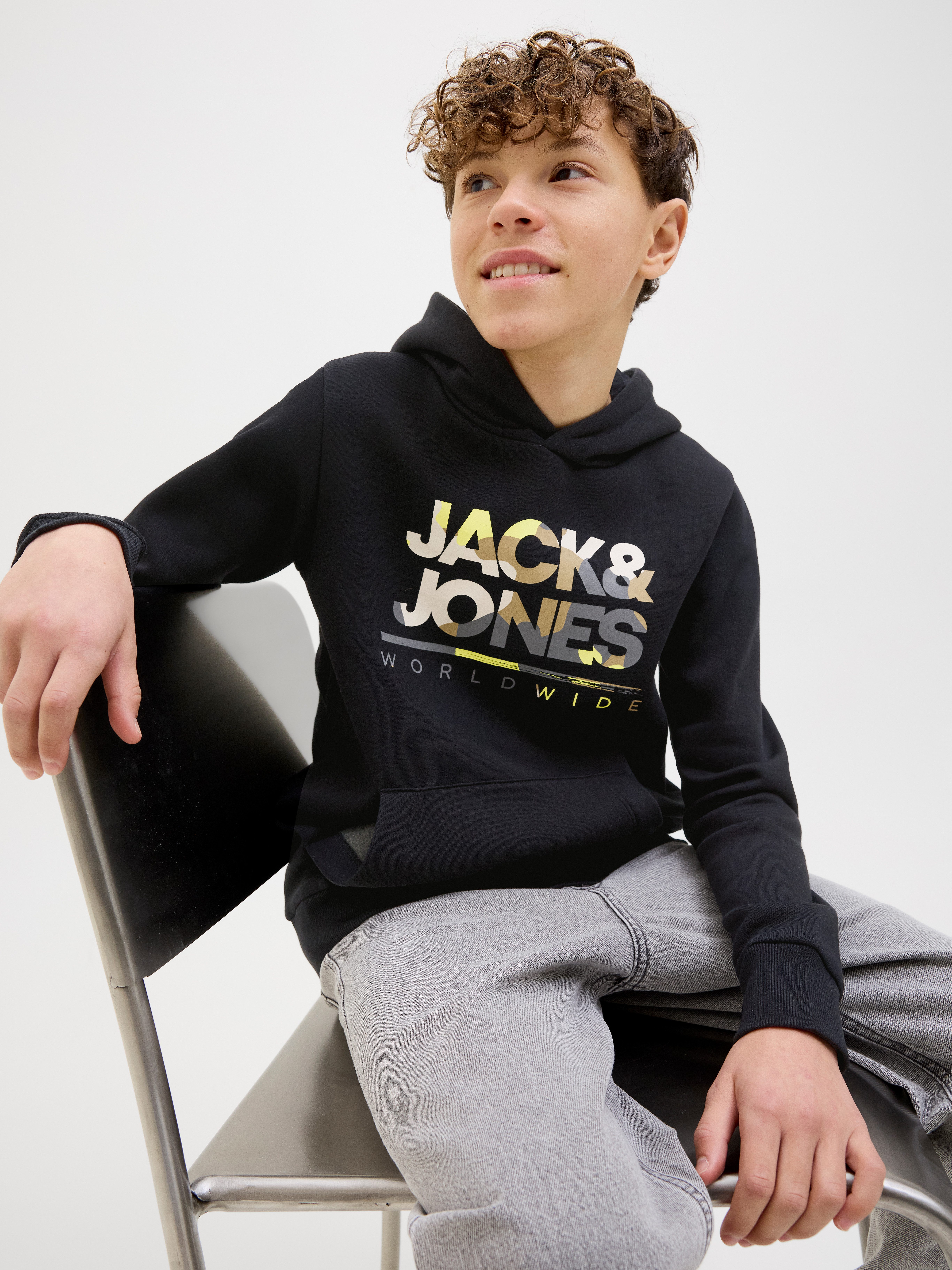 Jack & Jones Junior Hoodie JJLUKE SWEAT HOOD JNR