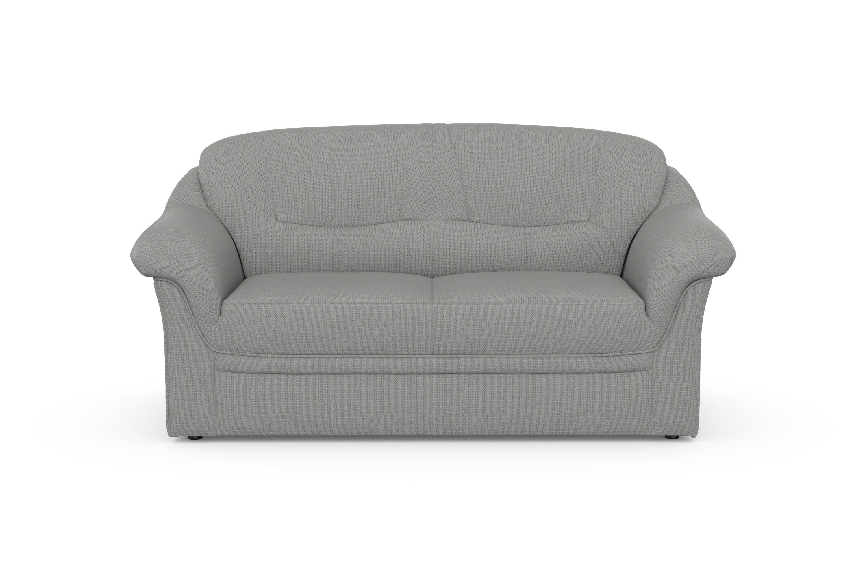 DOMO collection 2-zitsbank Montana voor kleine ruimtes, breedte 146cm, comfortabel en tijdloos grijs, 2-zitsbanken