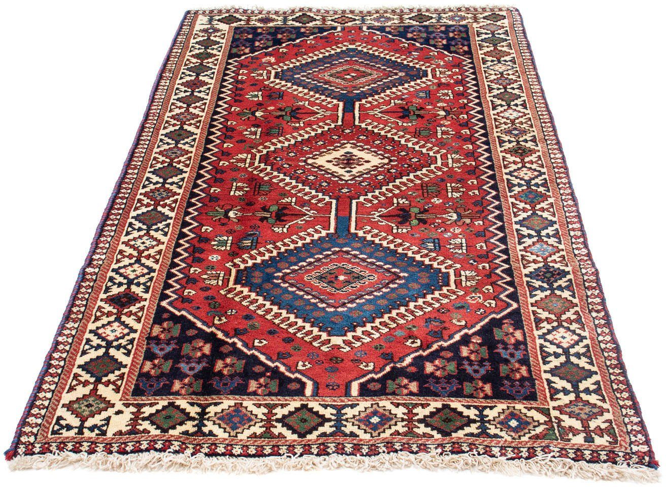 morgenland Wollen kleed Senneh sterk gedessineerd beige 300 x 197 cm Uniek exemplaar met certificaat