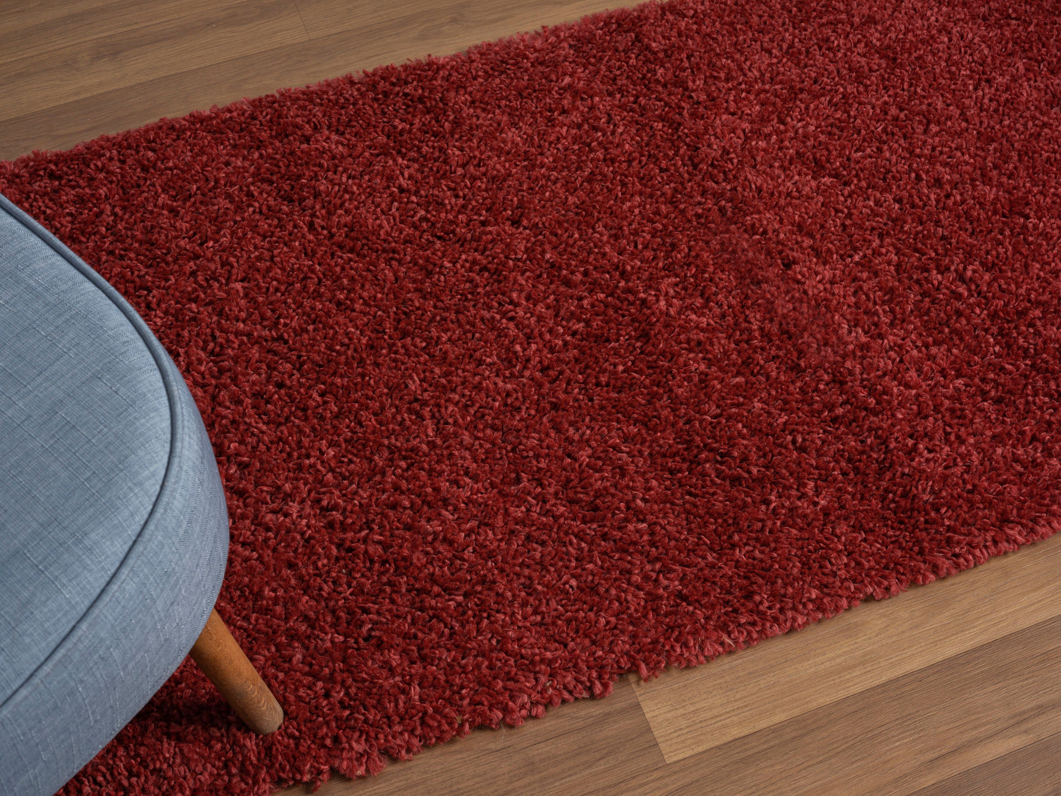 Myflair Möbel & Accessoires Hoogpolig vloerkleed My Shaggy Shaggy, uni kleuren, licht glanzend, microvezel, extra fluffy