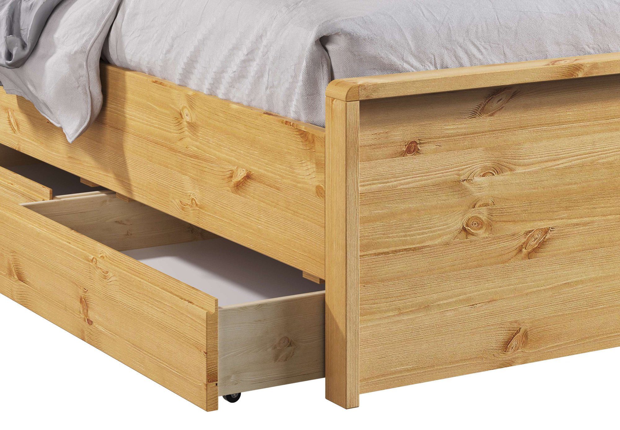 Home affaire Bedlade Luven van massief grenen, 2 stuks, passen perfect onder het bed luven (2 stuks)
