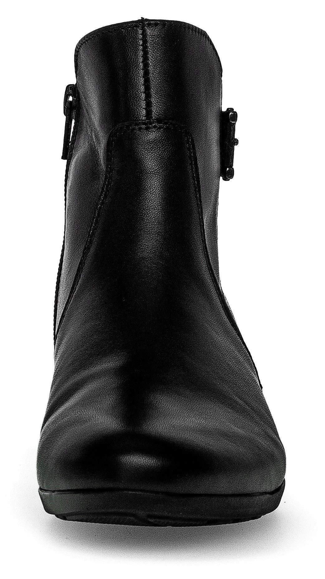Gabor Laarsjes Pisa blokhak, basic, business schoen met decoratieve stiksels