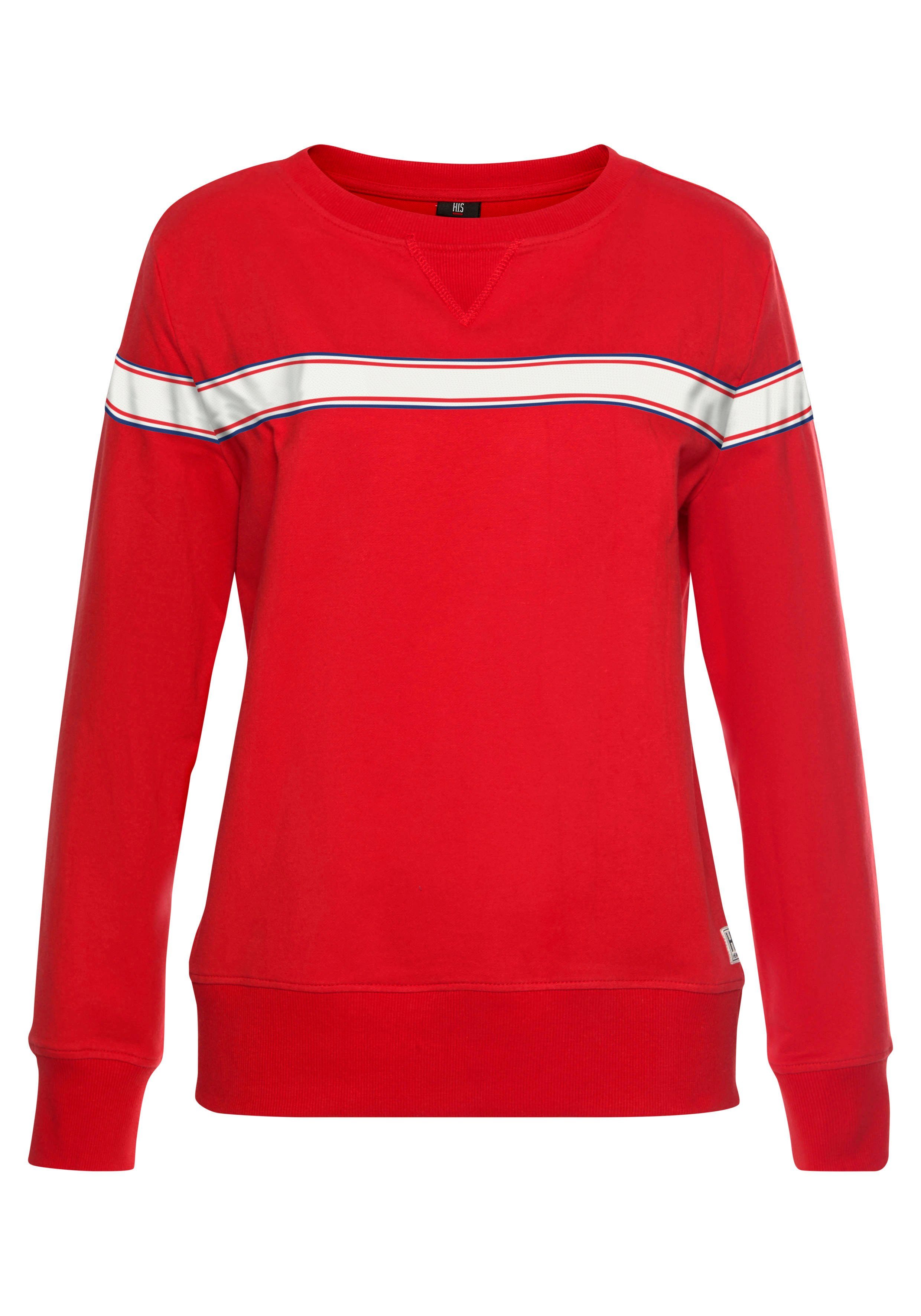 H.I.S Sweatshirt met gestreept tape, loungewear, loungepak