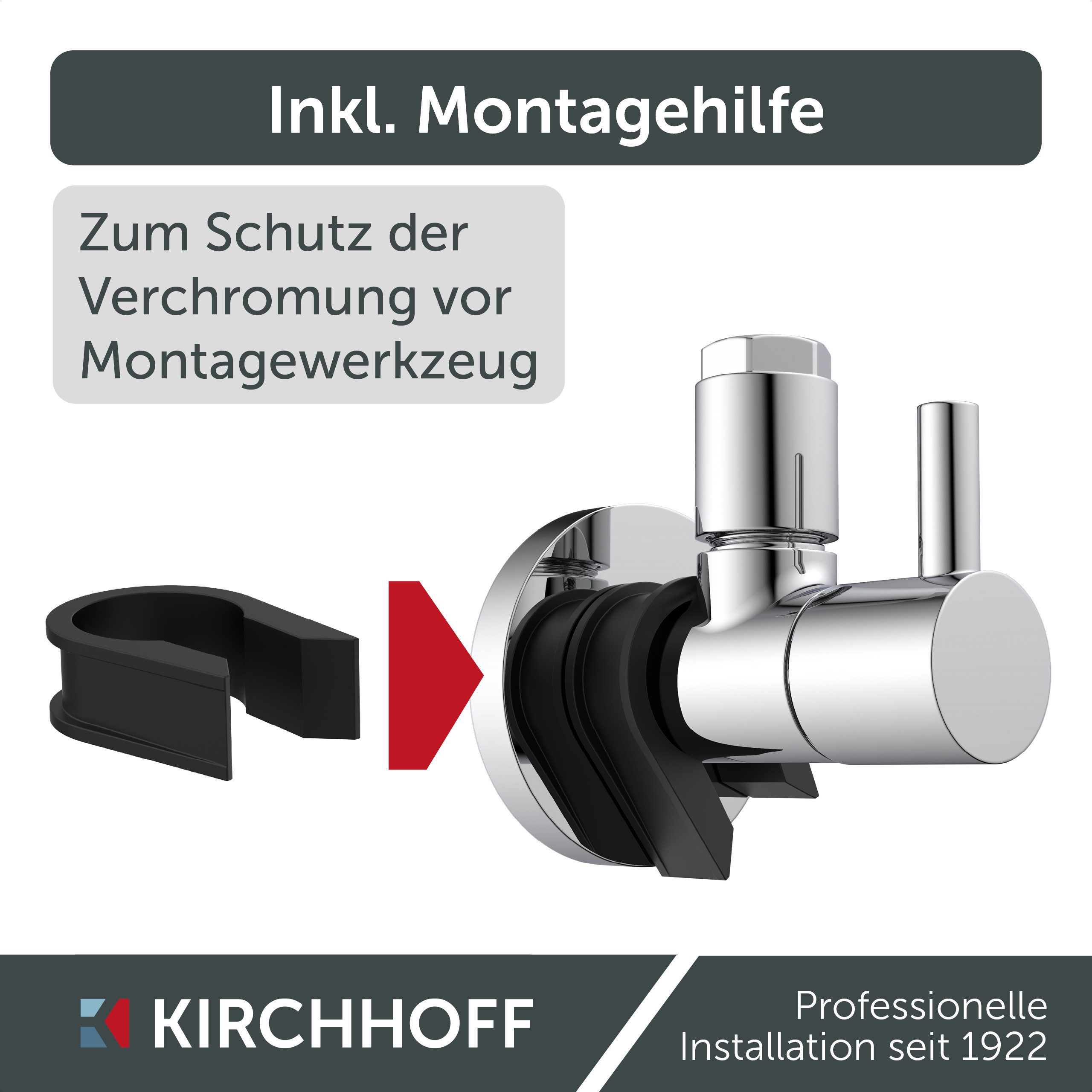 Kirchhoff Hoekventiel JONI Universele hoekventiel met snelsluiting, ½"