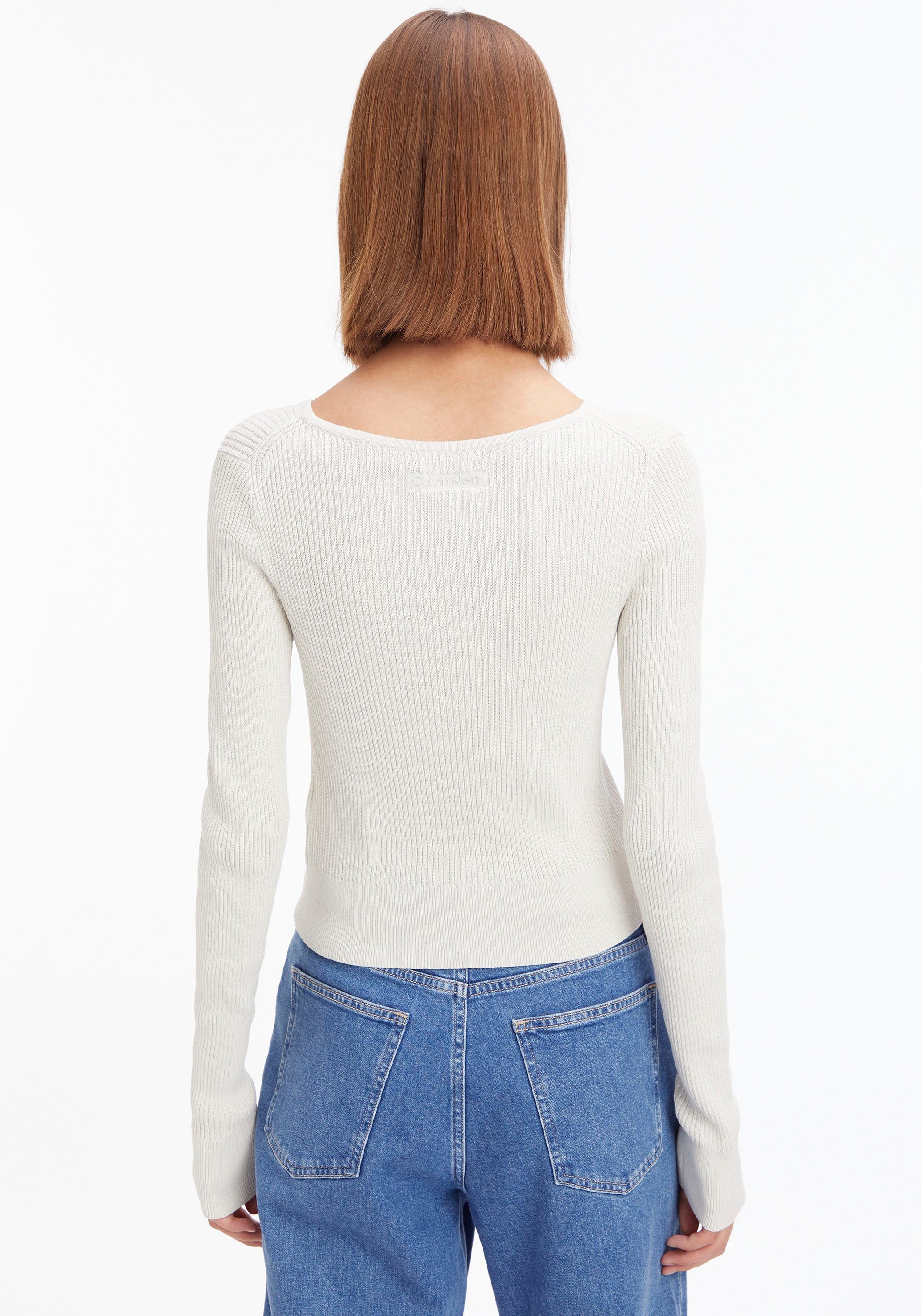 Calvin Klein Gebreide trui met haakjessluiting