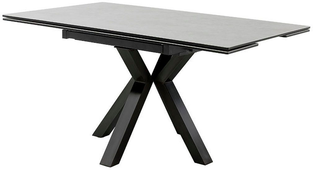 MCA furniture Eettafel PALLINI uitschuifbare tafel 90-150 cm Keramiek, metaal, lengteschuif, uittrekbaar, tafelblad 13 mm