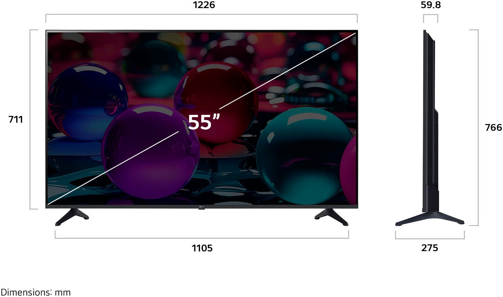 LG Led-TV 55UA73006LA