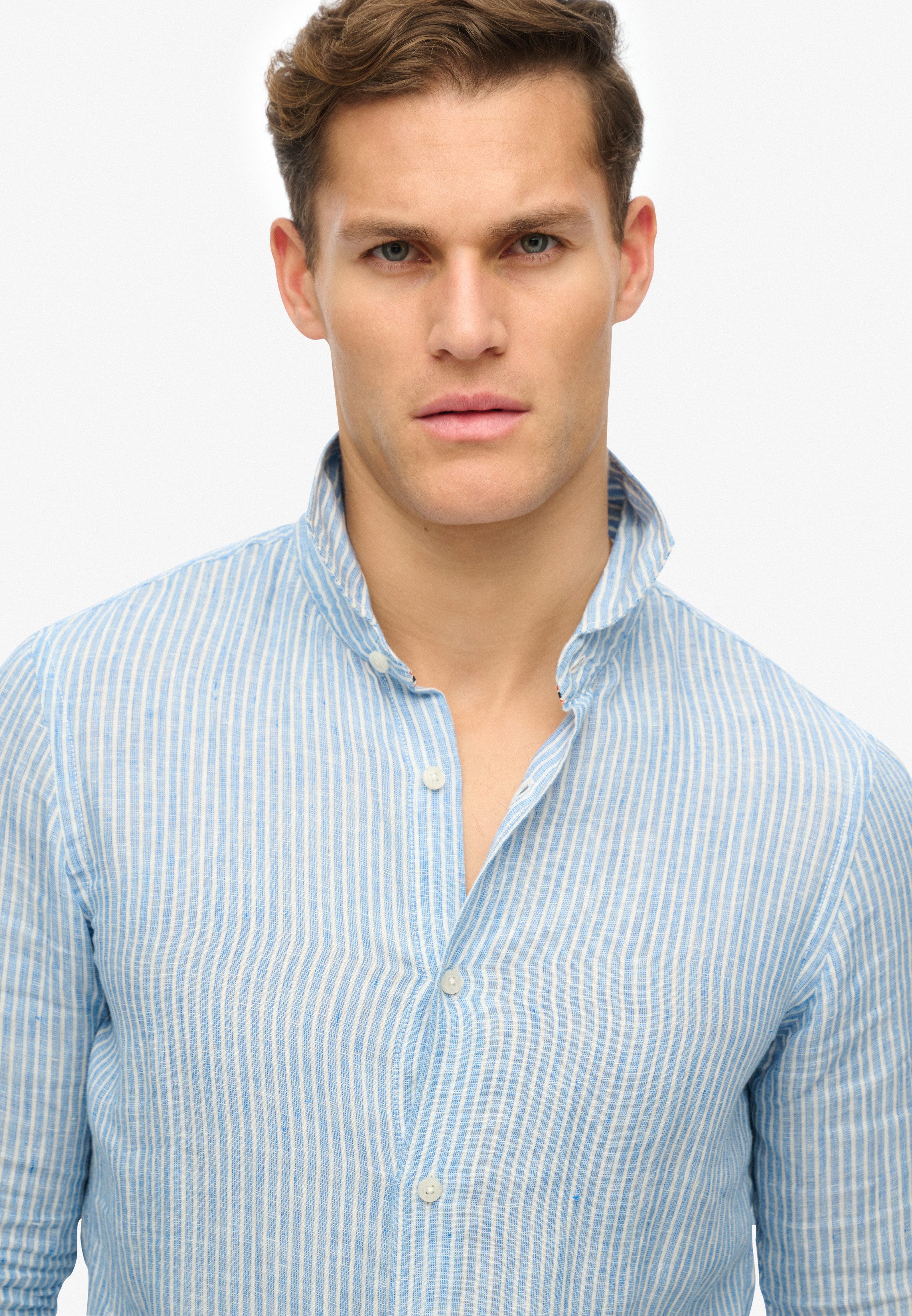 Superdry Overhemd met lange mouwen VACATION L/S LINEN SHIRT