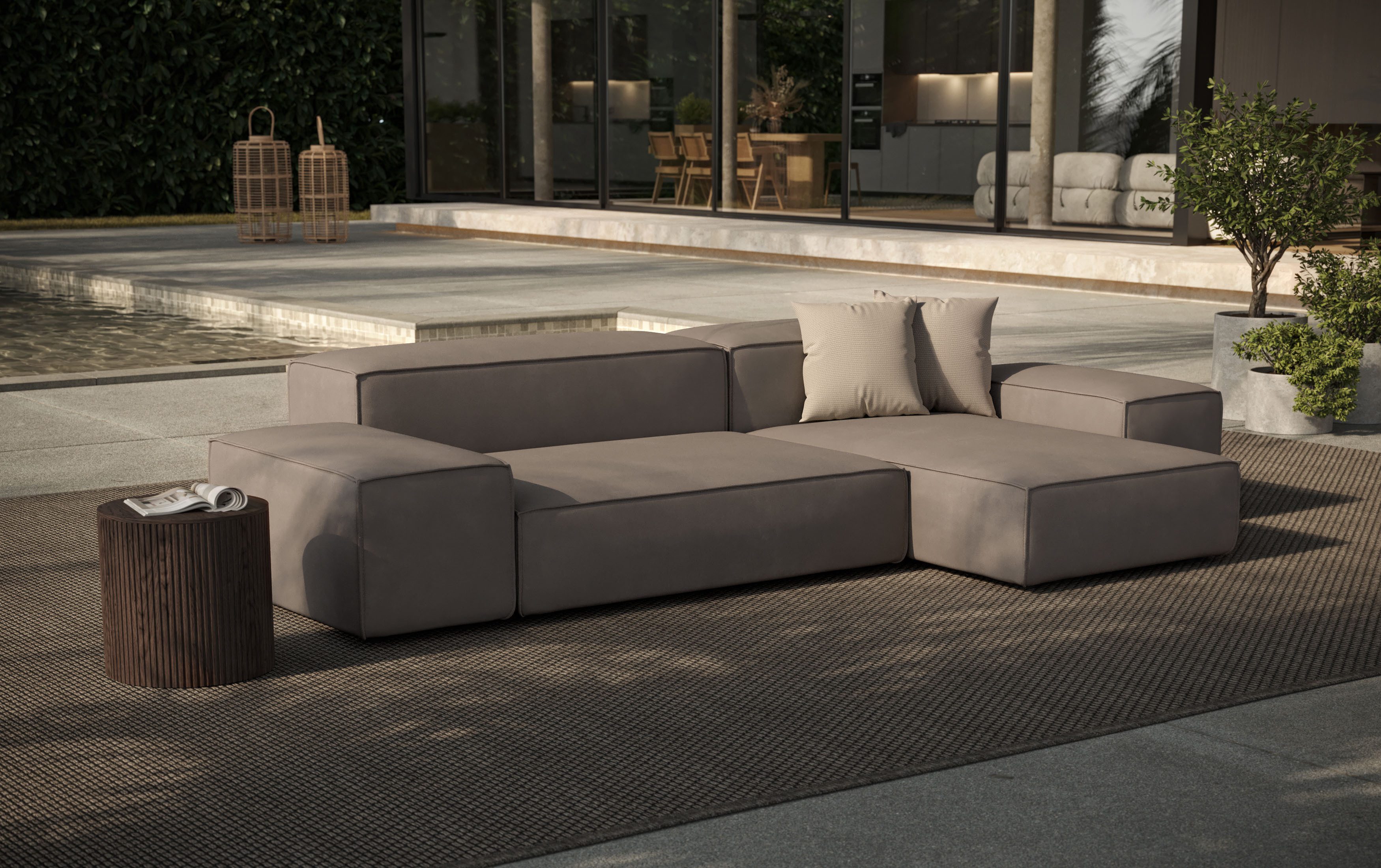 designwerk Hoekbank Puzzle, Designsofa für Indoor und Outdoor, bequem, modular