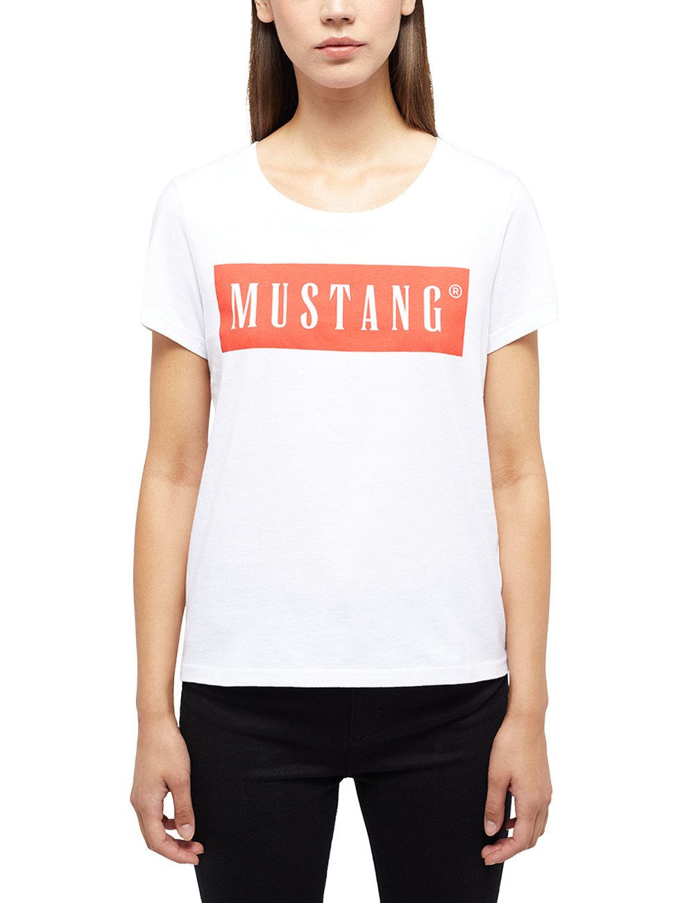 MUSTANG Shirt met korte mouwen Dames stijl Alma