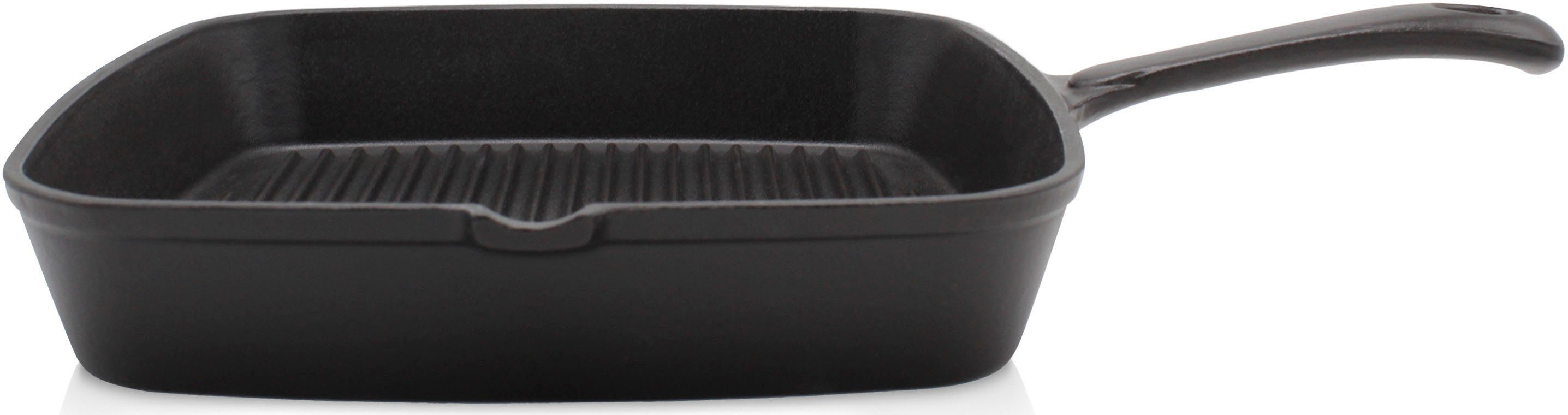 Krüger Steakpan Gietijzeren grill-- steakpan TOLEDO, 28 x 28 cm (1-delig)