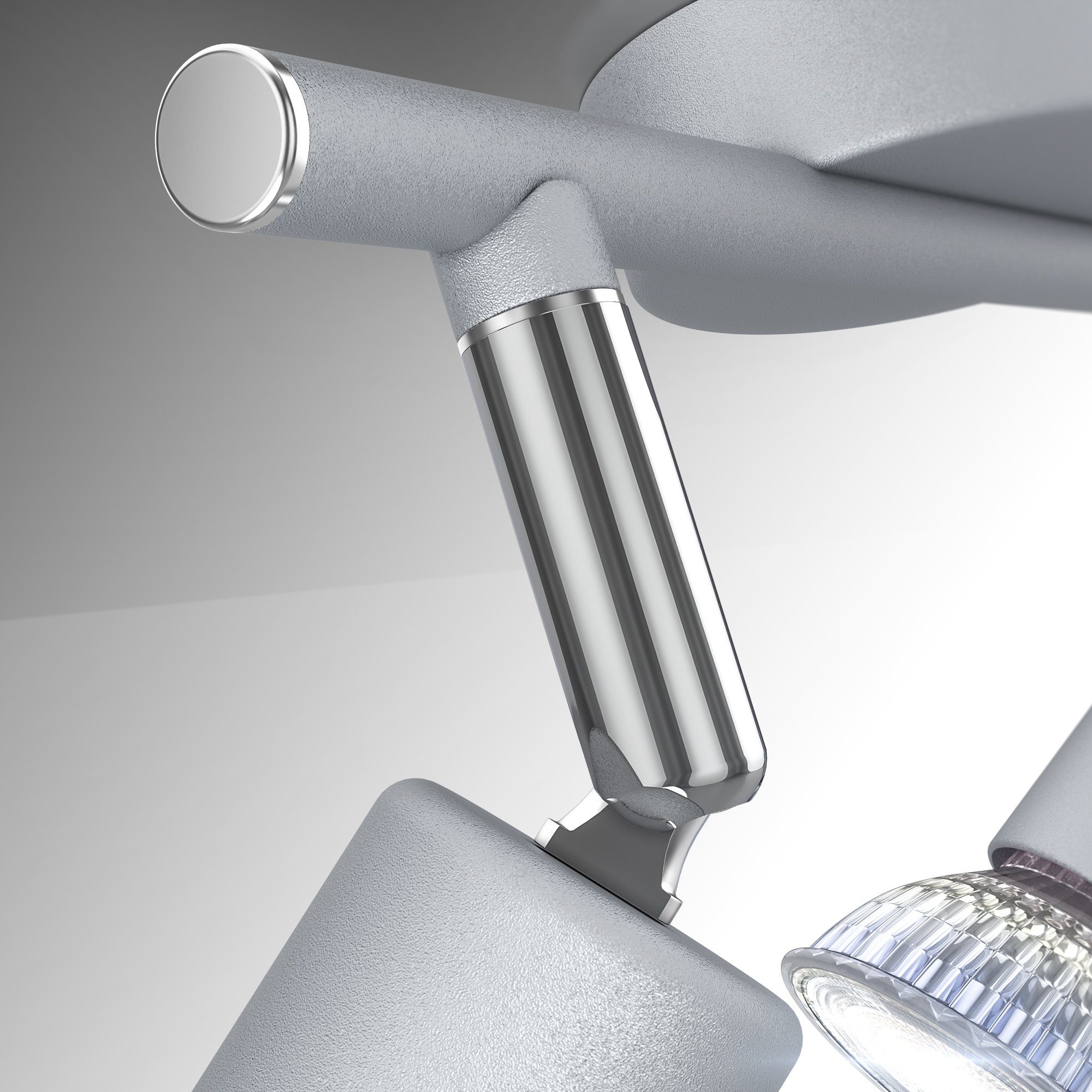 B.K.Licht Plafondlamp 3-vlamige led plafondspot, draaibaar, ip20, neutraalwit