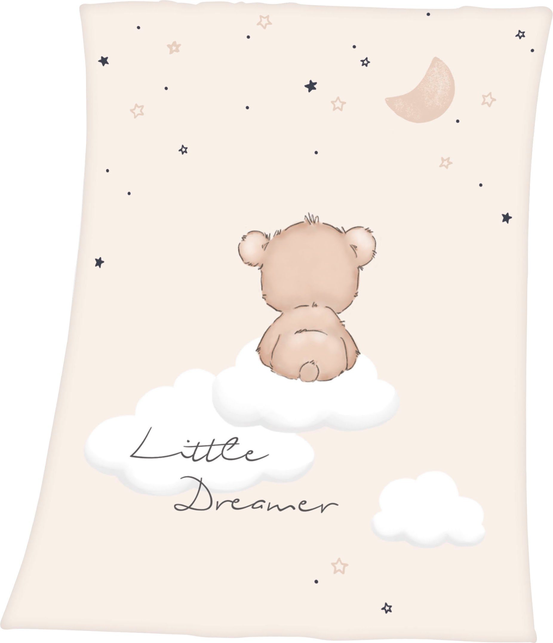 Baby Best Babydeken Little Dreamer met schattig teddydesign, knuffeldeken