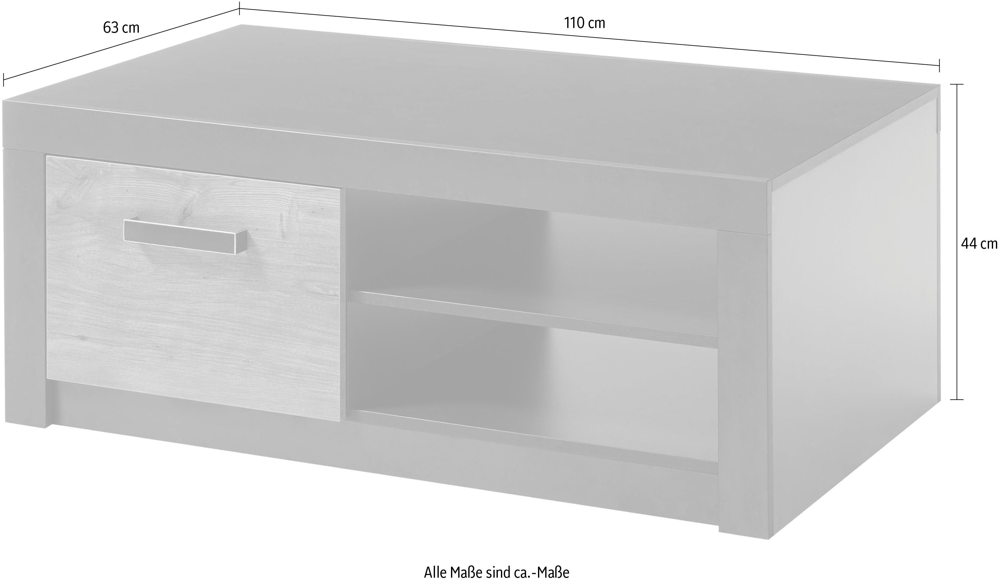 INOSIGN Salontafel BRÜGGE Breedte ca. 110 cm