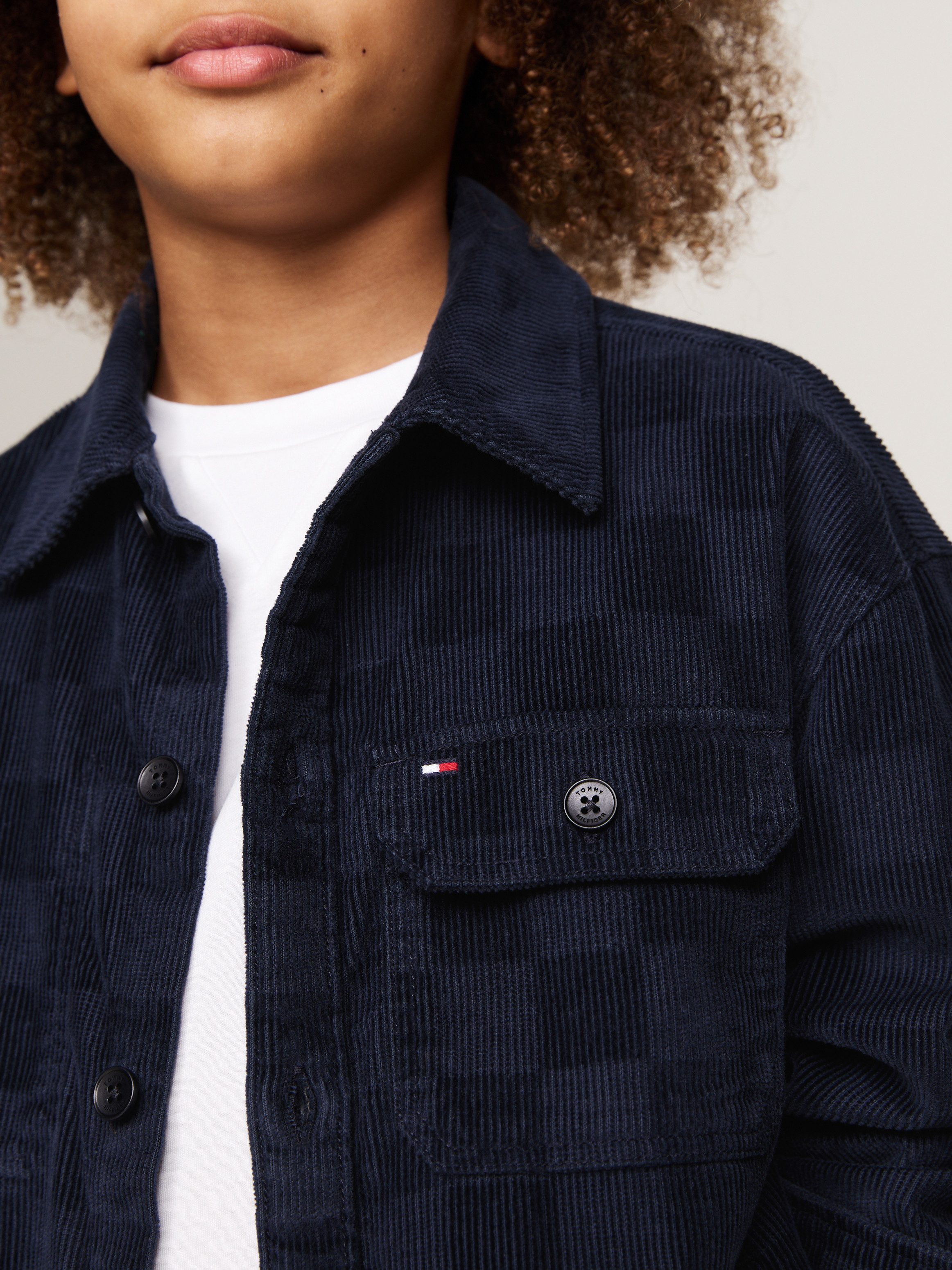 Tommy Hilfiger Overhemd met lange mouwen CHECKERBOARD CORDUROY SHIRT LS