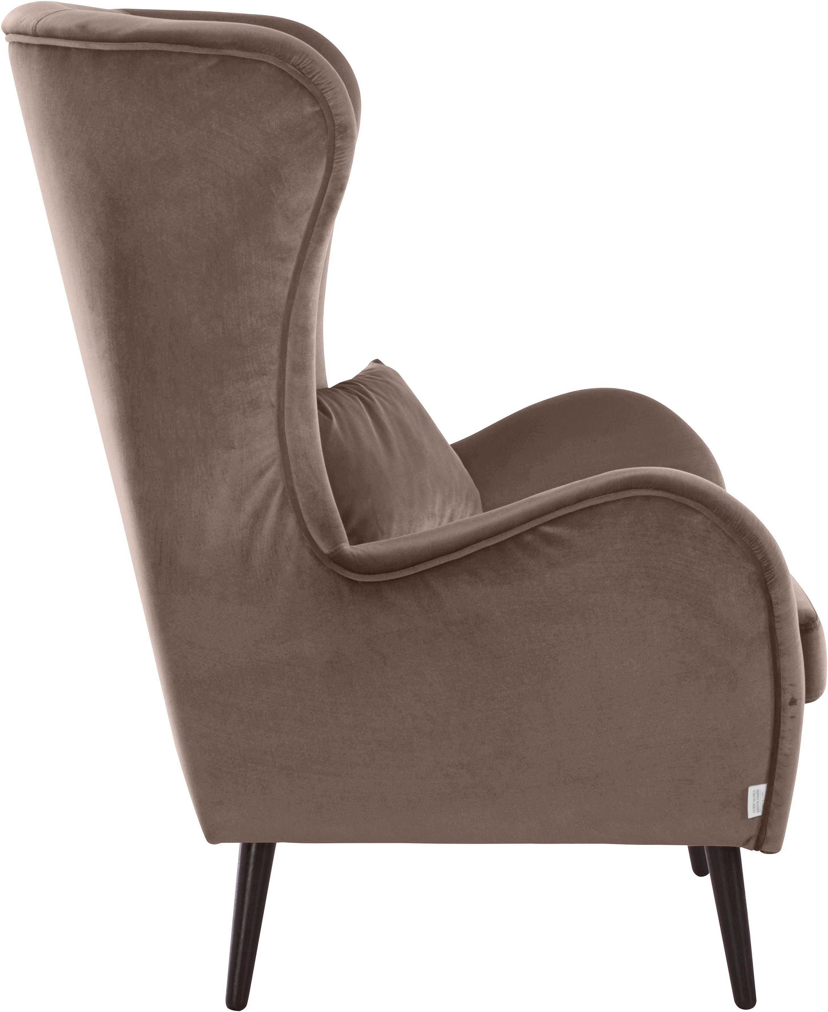Home affaire Fauteuil Sallito, oorfauteuil, TV-stoel voor woonkamer, ook in velours cord