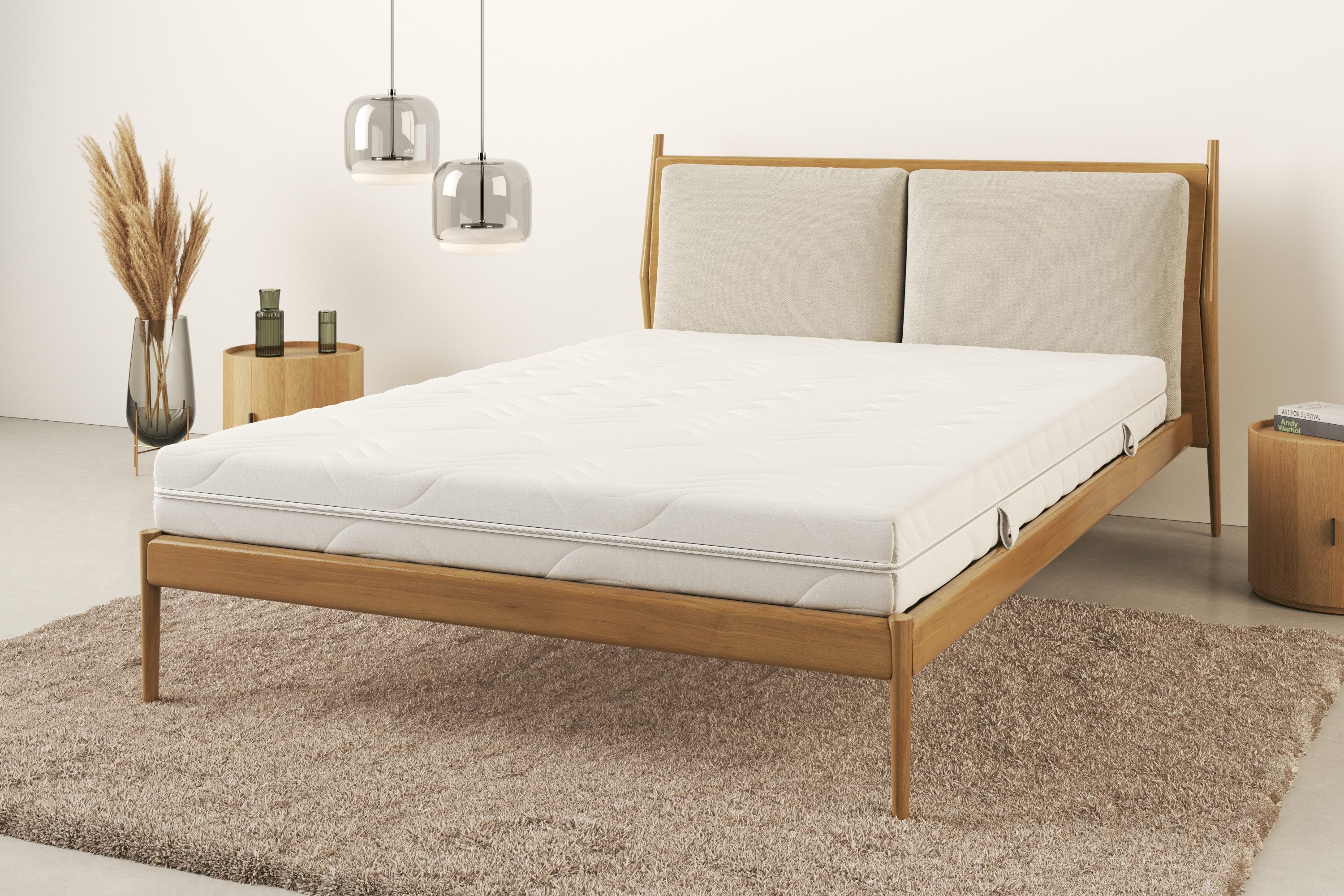 my home Comfortschuimmatras Duo Stretch, 7 zones matras 90x200 cm, 100x200 cm en andere maten hoogte 16 cm