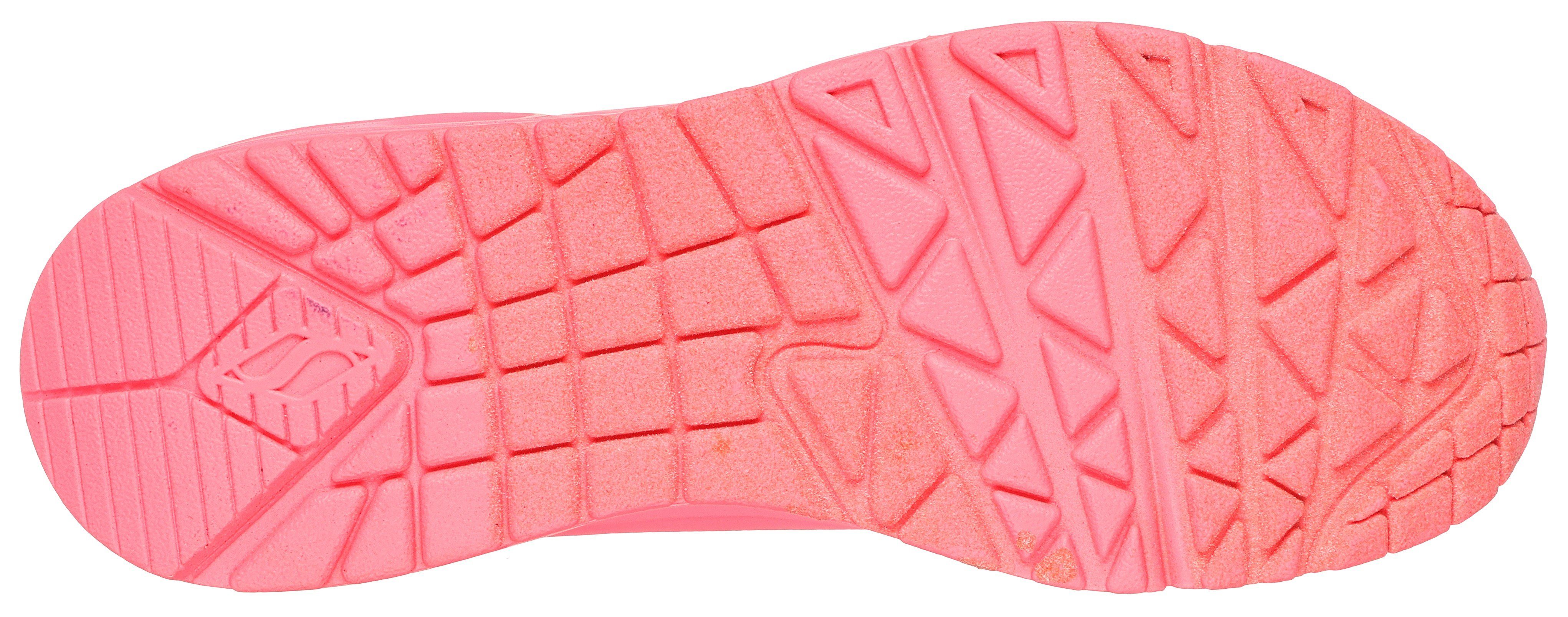 Skechers Sneakers met sleehak Uno - Stand on Air , Vrijetijdsschoen, lage schoen, veterschoen met fijne perforatie