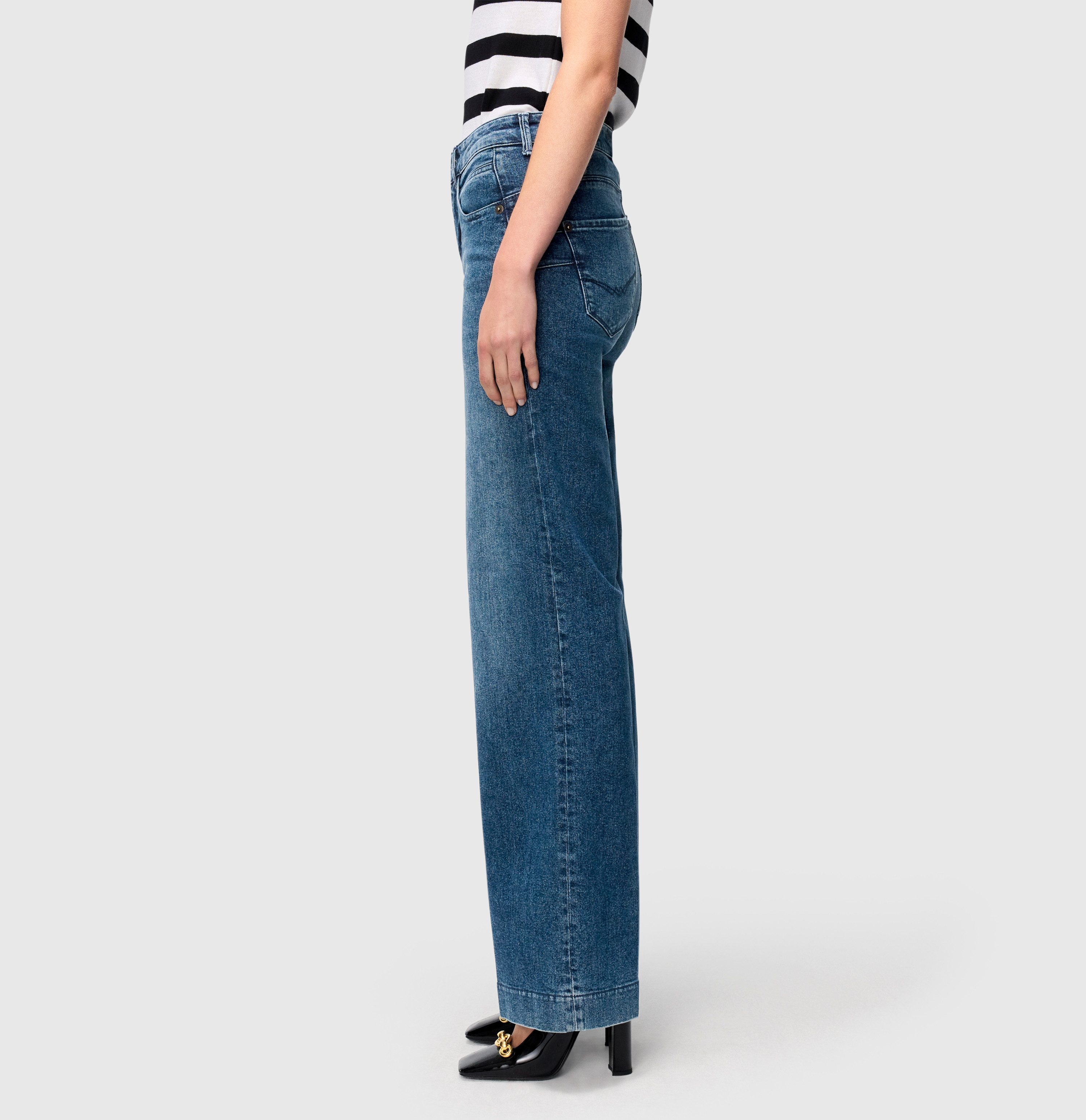 MAC Jerseybroek Shirt-broek Palazzo Cropped