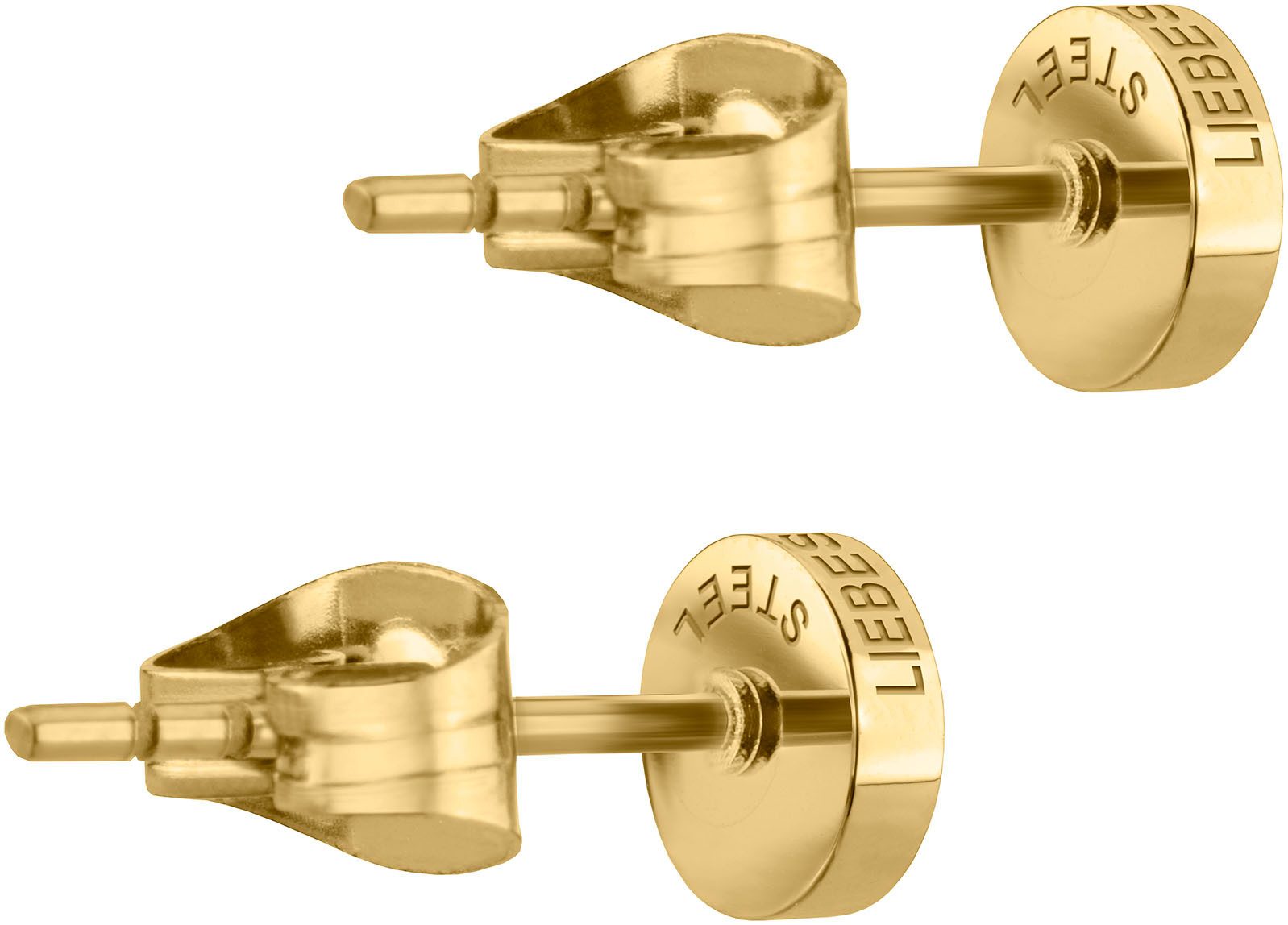 Liebeskind Berlin Paar oorstekers Schmuck Geschenk Edelstahl Ohrringe Kreis, LJ-0483-E-05, LJ-0484-E-05