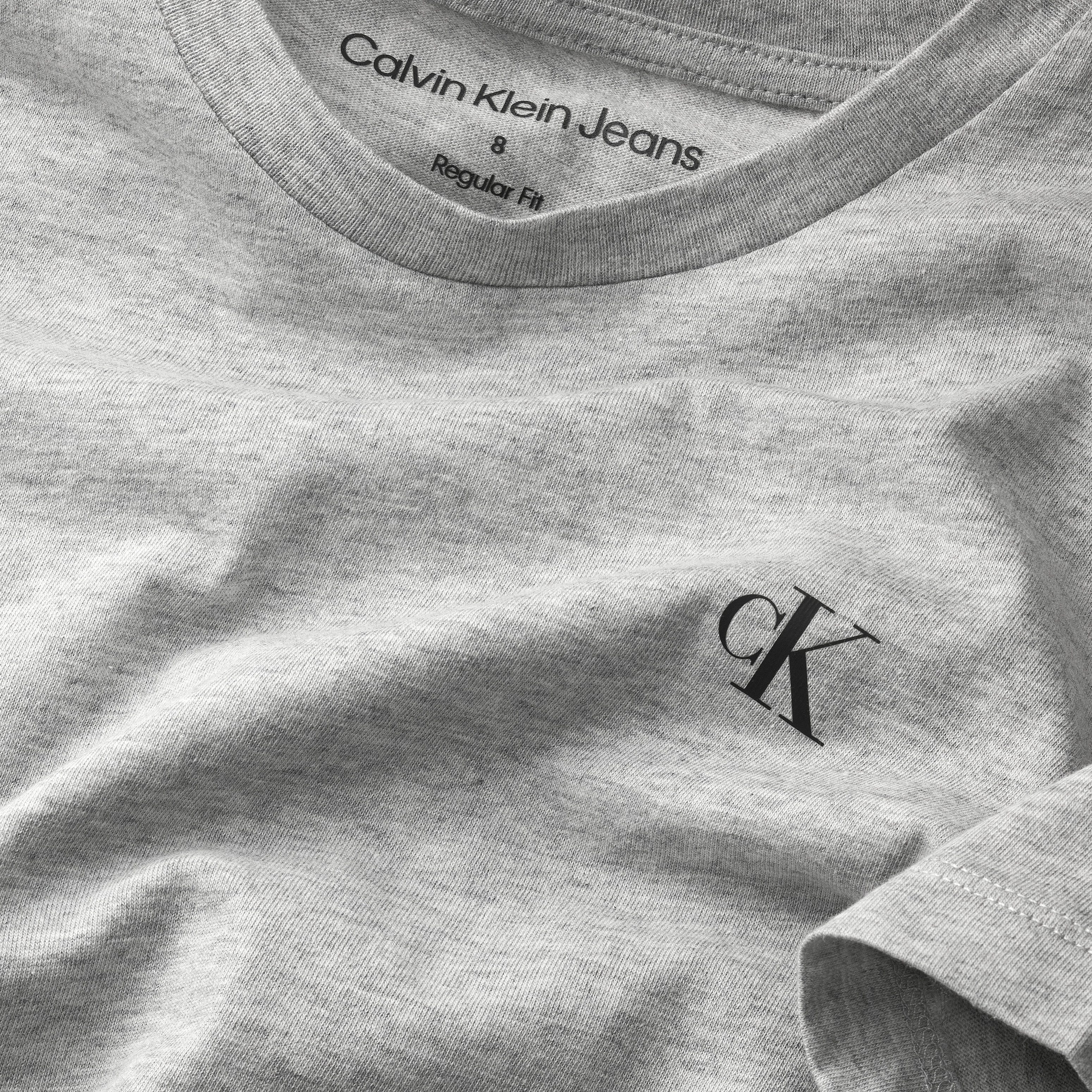 Calvin Klein T-shirt 2-PACK MONOGRAM TOP voor kinderen tot 16 jaar met logo-opdruk (2-delig)