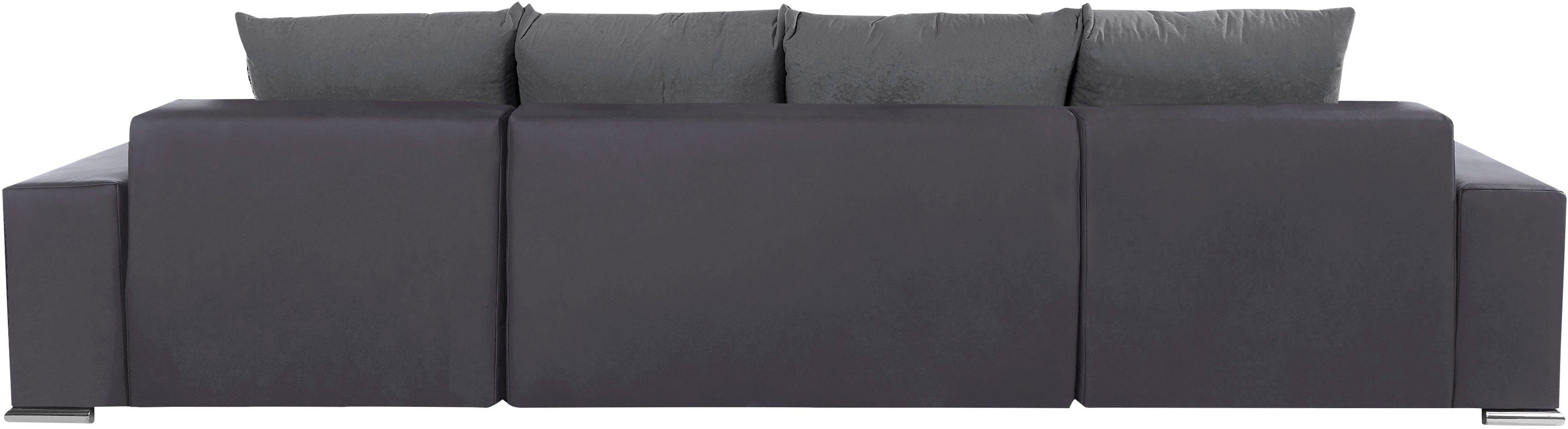 COLLECTION AB Zithoek XL-Josy U-vorm, breedte 313 cm, kunstleer-mix, microvezel
