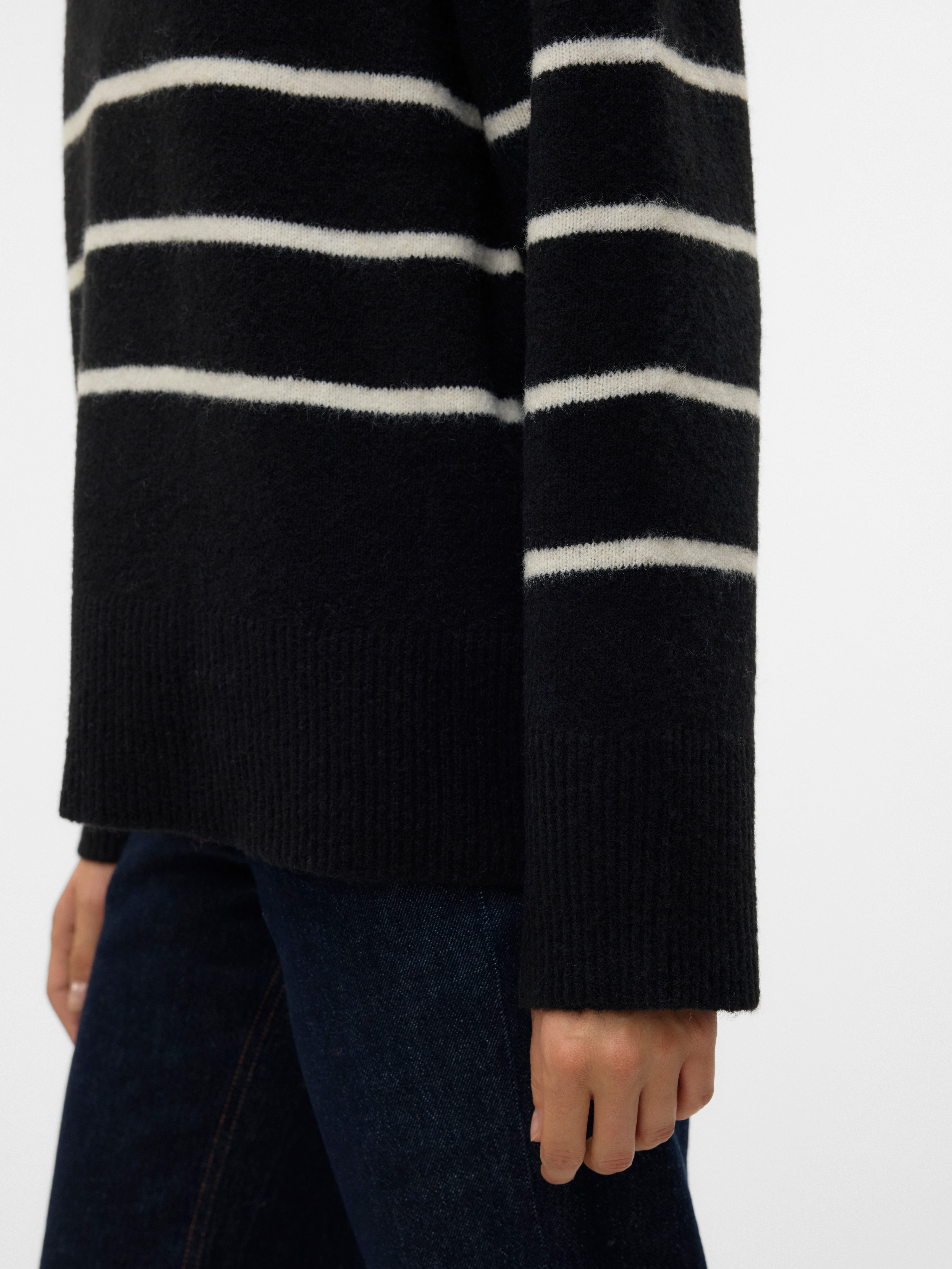 Vero Moda Gebreide trui VMFLAWLESS LS O-NECK PULLOVER GA NOOS