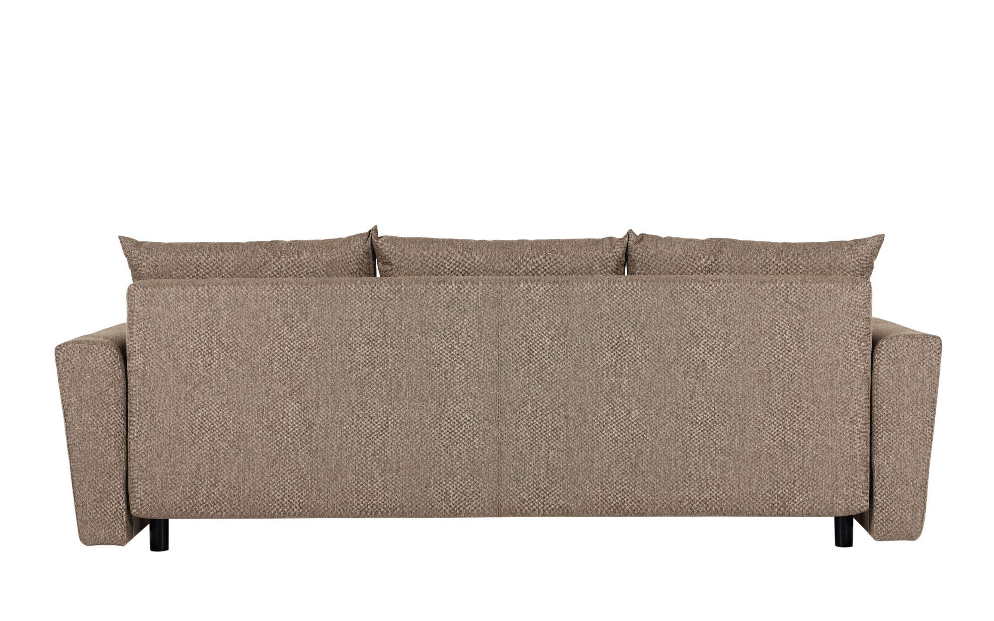 INOSIGN 3-zitsbank MAGHERA slaapbank met bedlade, van hoogwaardige afwerking met golfvering, corduroy en structuur bekleding, b/h/d 230/92,5/79 cm