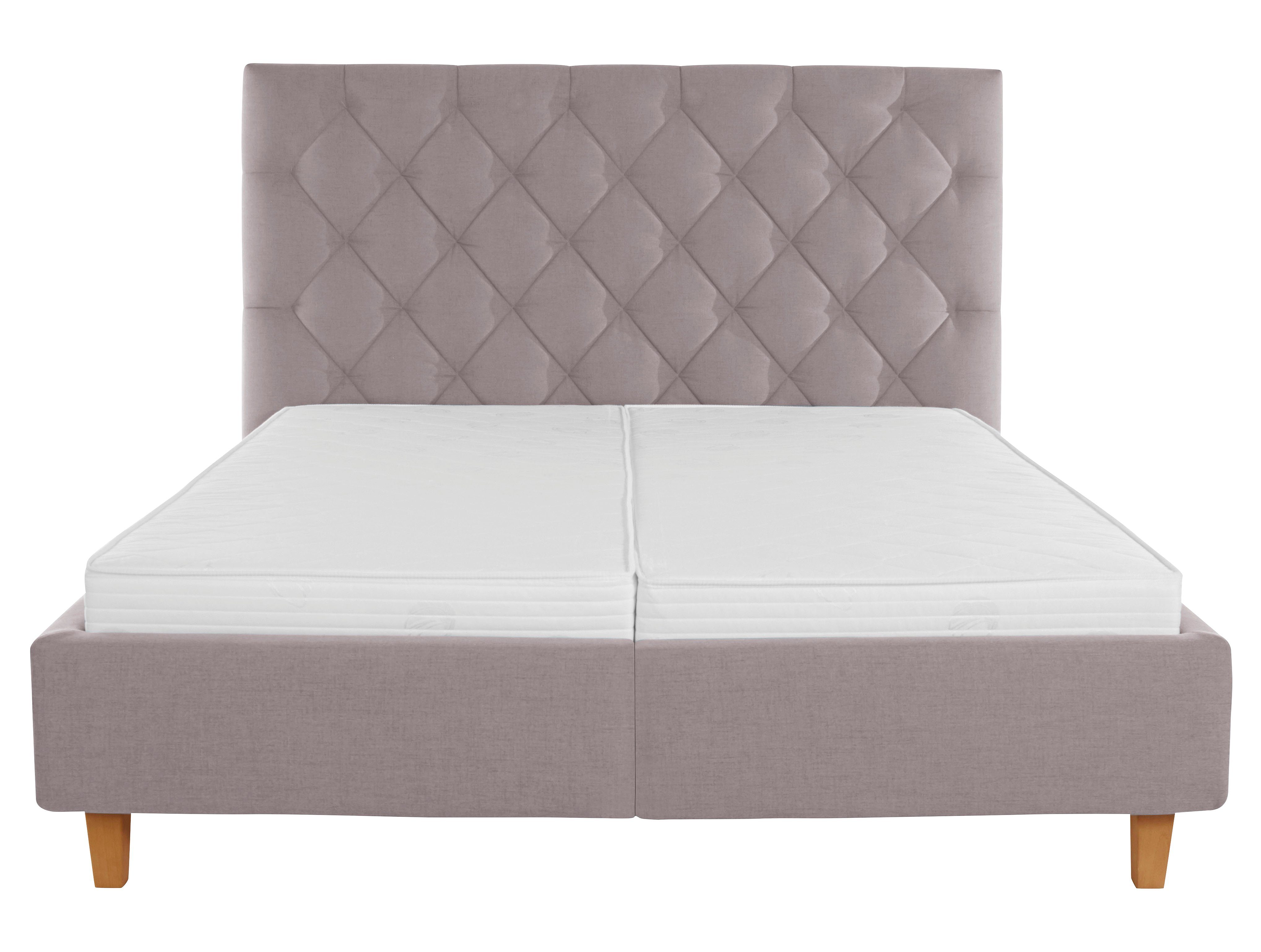Guido Maria Kretschmer Home&Living Gestoffeerd bed Sunley 140 Kruisstiksel, hoofdbordhoogte 142 cm, zonder of met matras/lattenbodem