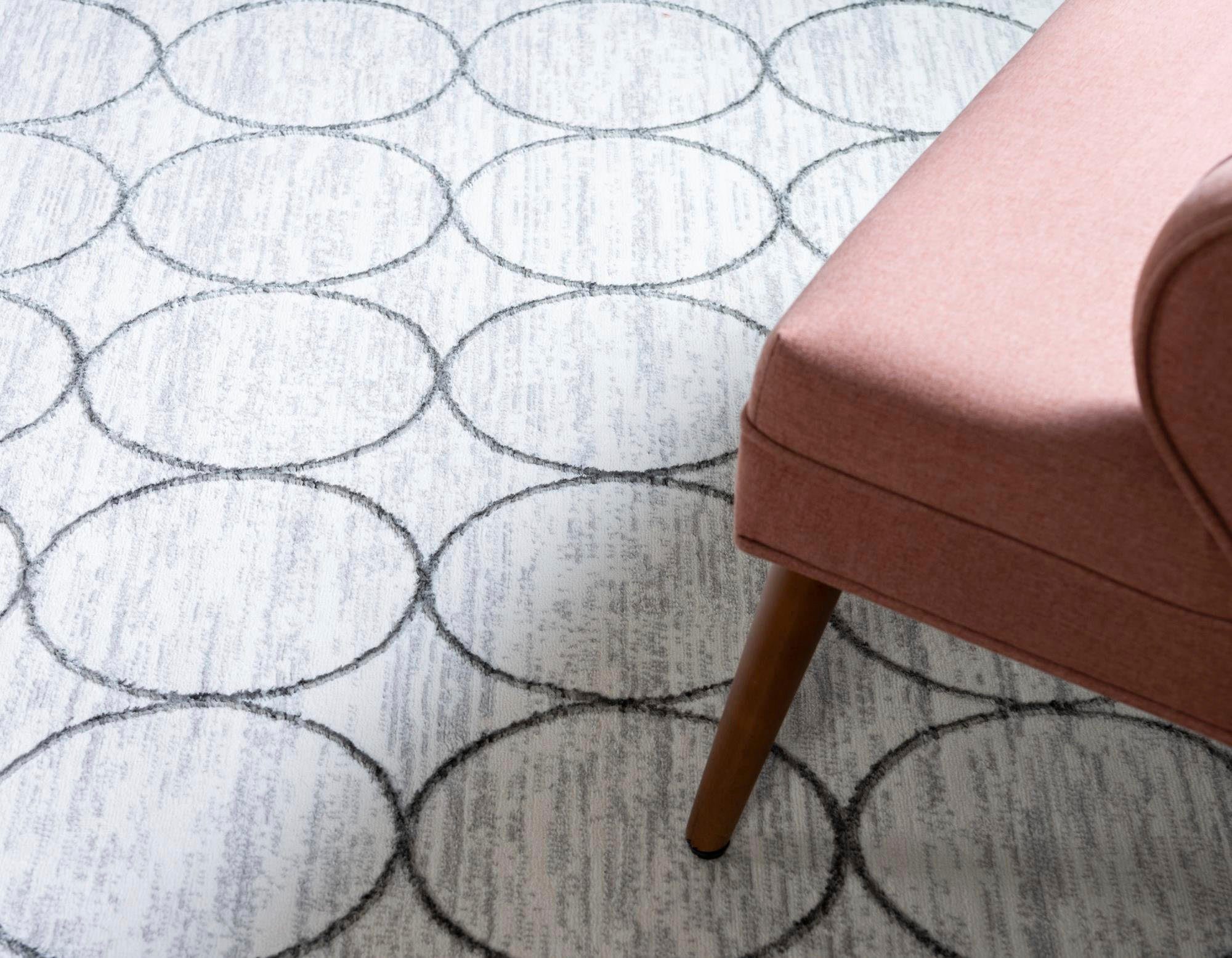 Myflair Möbel & Accessoires Vloerkleed Titan trellis voorraadopruiming Korte pool, geweven, modern design, motief rondjes