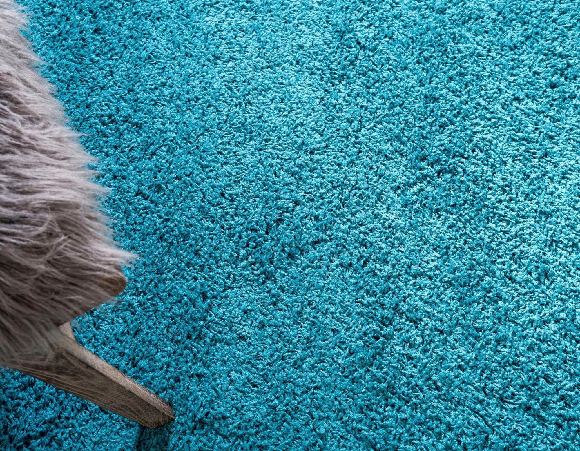 Myflair Möbel & Accessoires Hoogpolig vloerkleed Shaggy shag voorraadopruiming geweven, unikleurig, ideaal in de woonkamer & slaapkamer