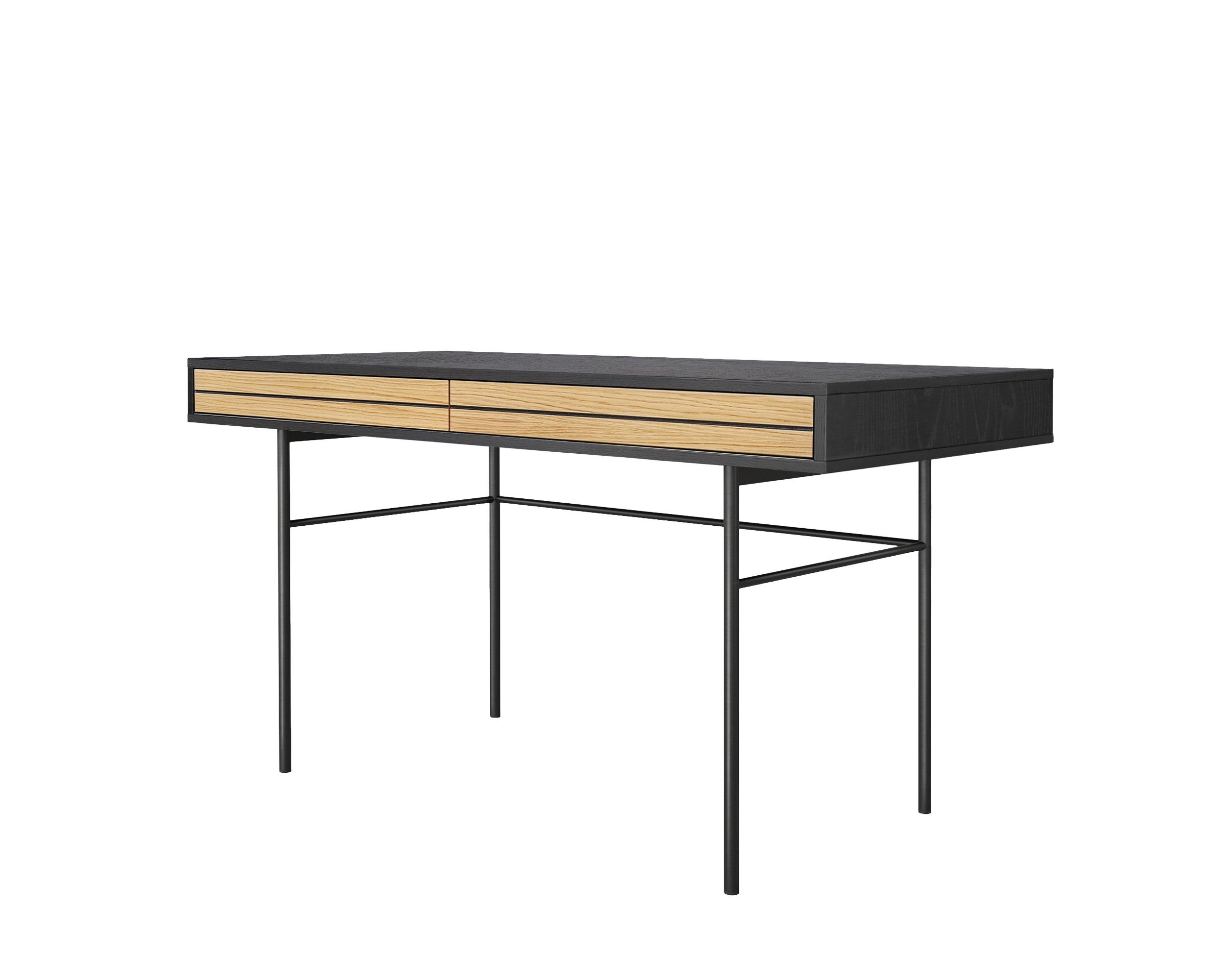 Woodman Bureau Stripe Combinatie van metaal & hout, breedte 130 cm