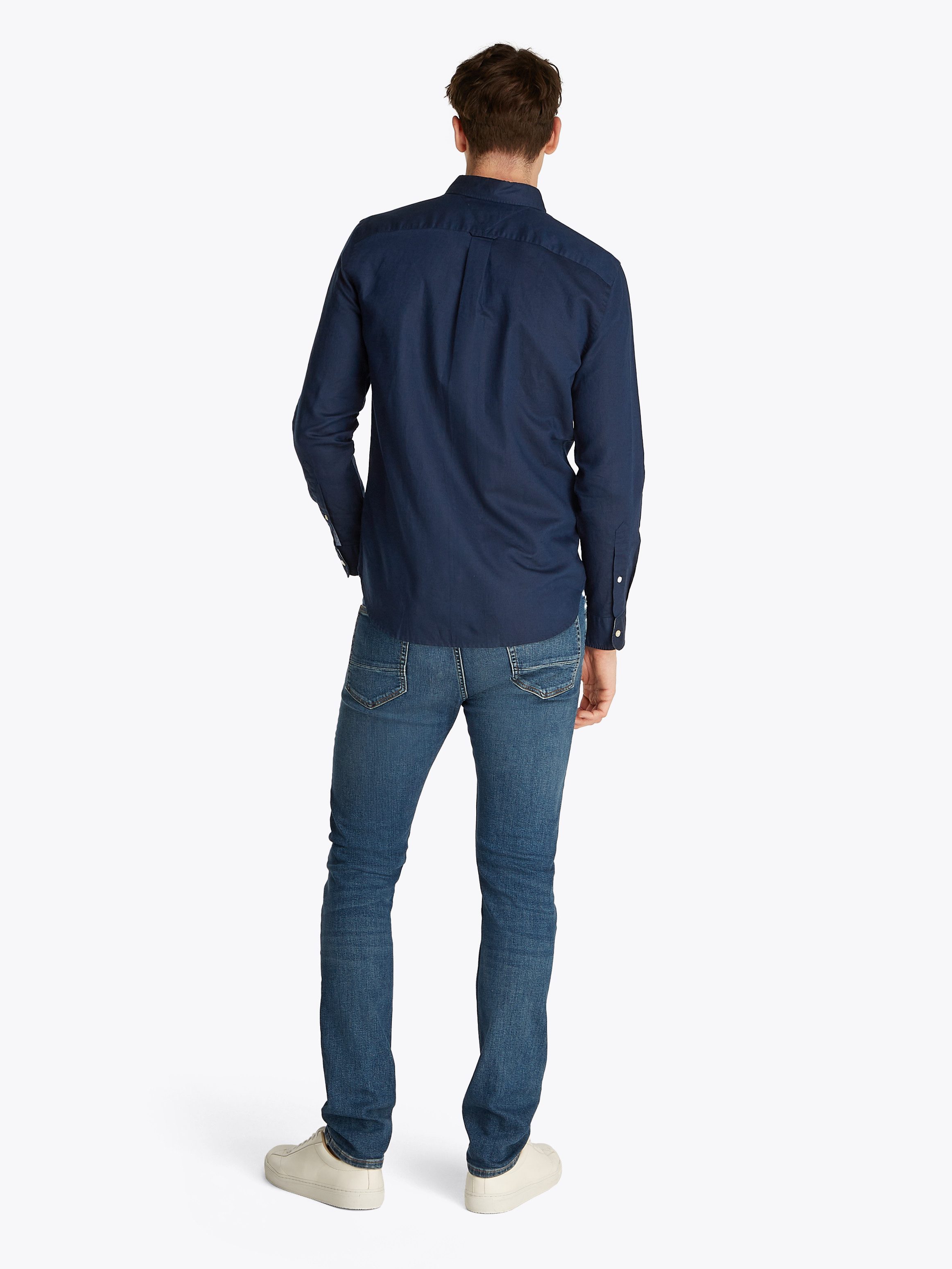 Tommy Hilfiger Overhemd met lange mouwen LINEN BLEND SOLID RF SHIRT