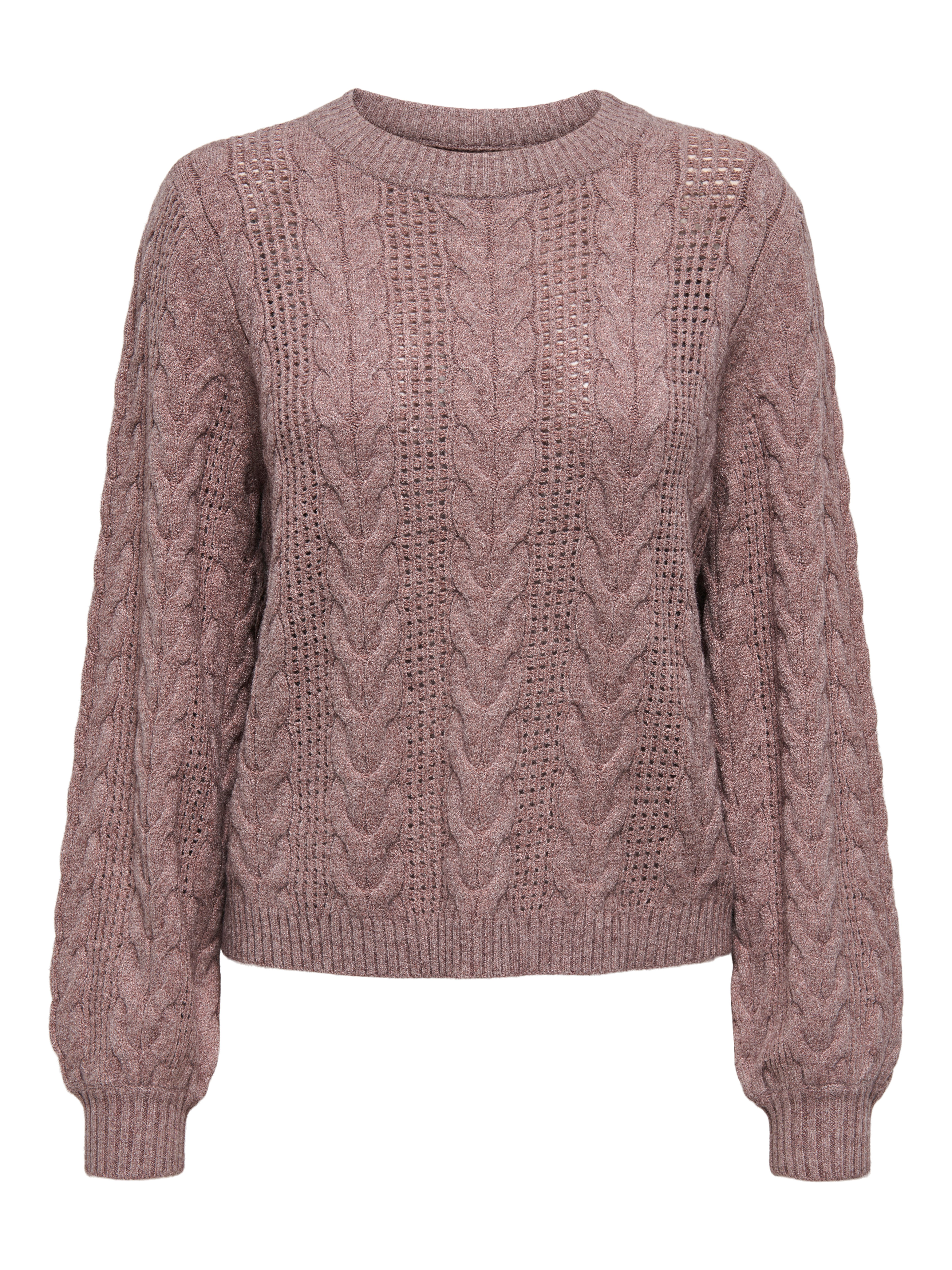 Only Trui met ronde hals ONLRUBINA LS CABLE O-NECK KNT NOOS