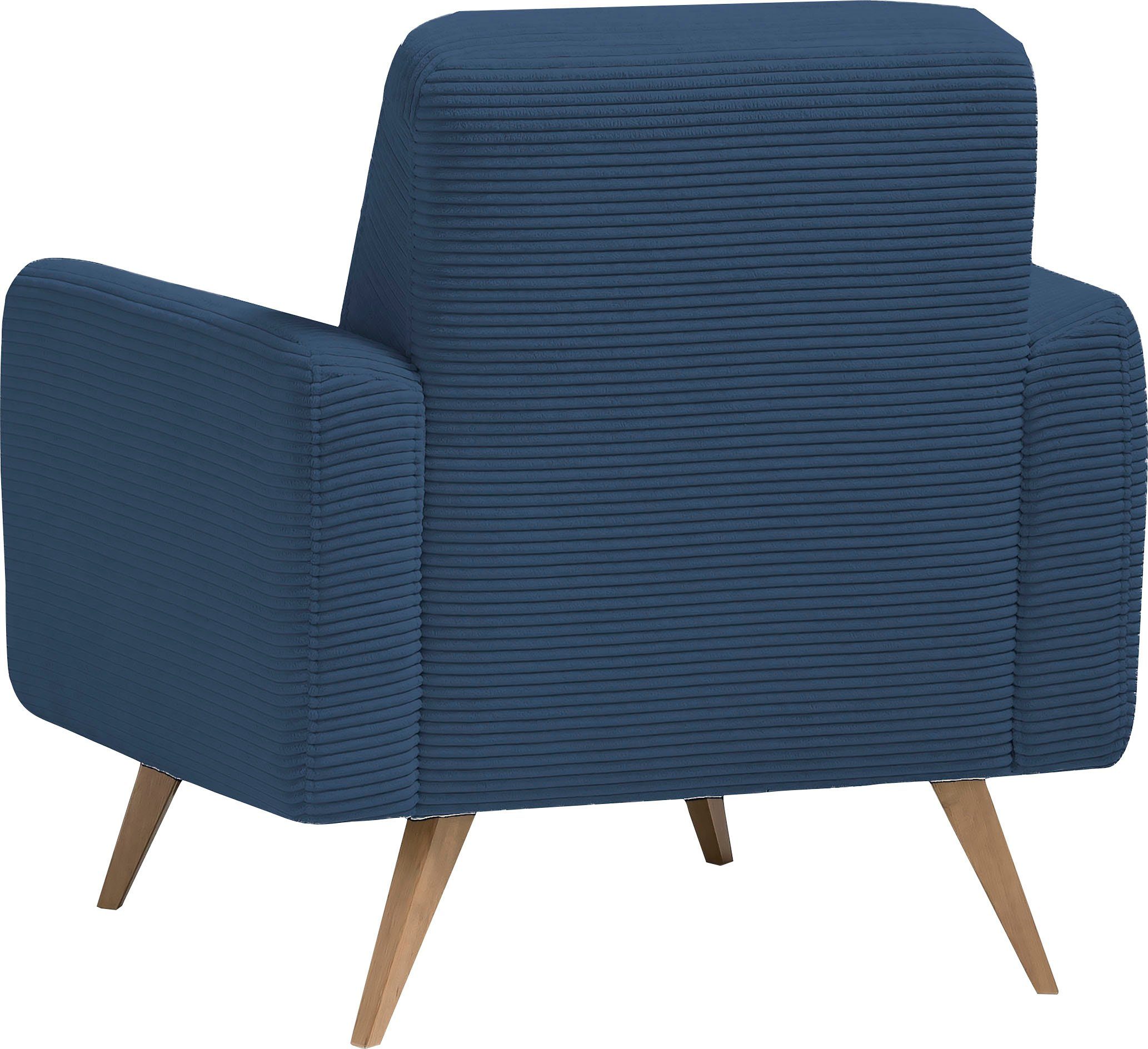 exxpo - sofa fashion Fauteuil Samso, loungestoel elegant en comfortabel, actuele cord bekleding
