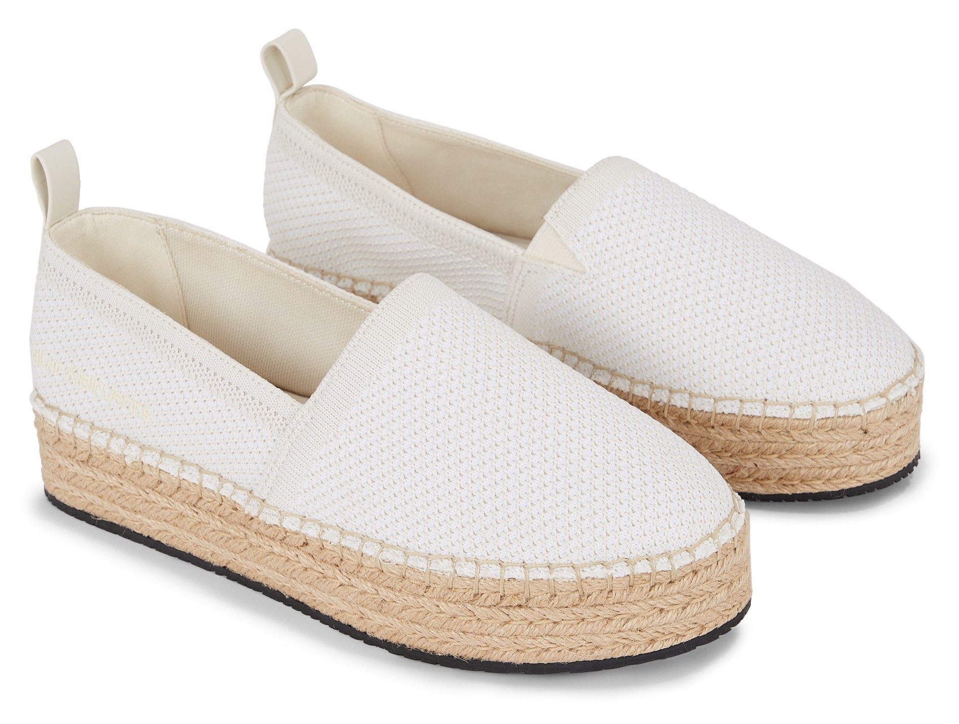 Calvin Klein Espadrilles PLATFORM ESPADRILLE UC Zomerschoen, slipper, strand schoen met jute...