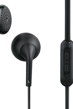 hama in-ear-hoofdtelefoon kopfhoerer "smart4music", earbuds, lautstaerkeregler, schwarz zwart