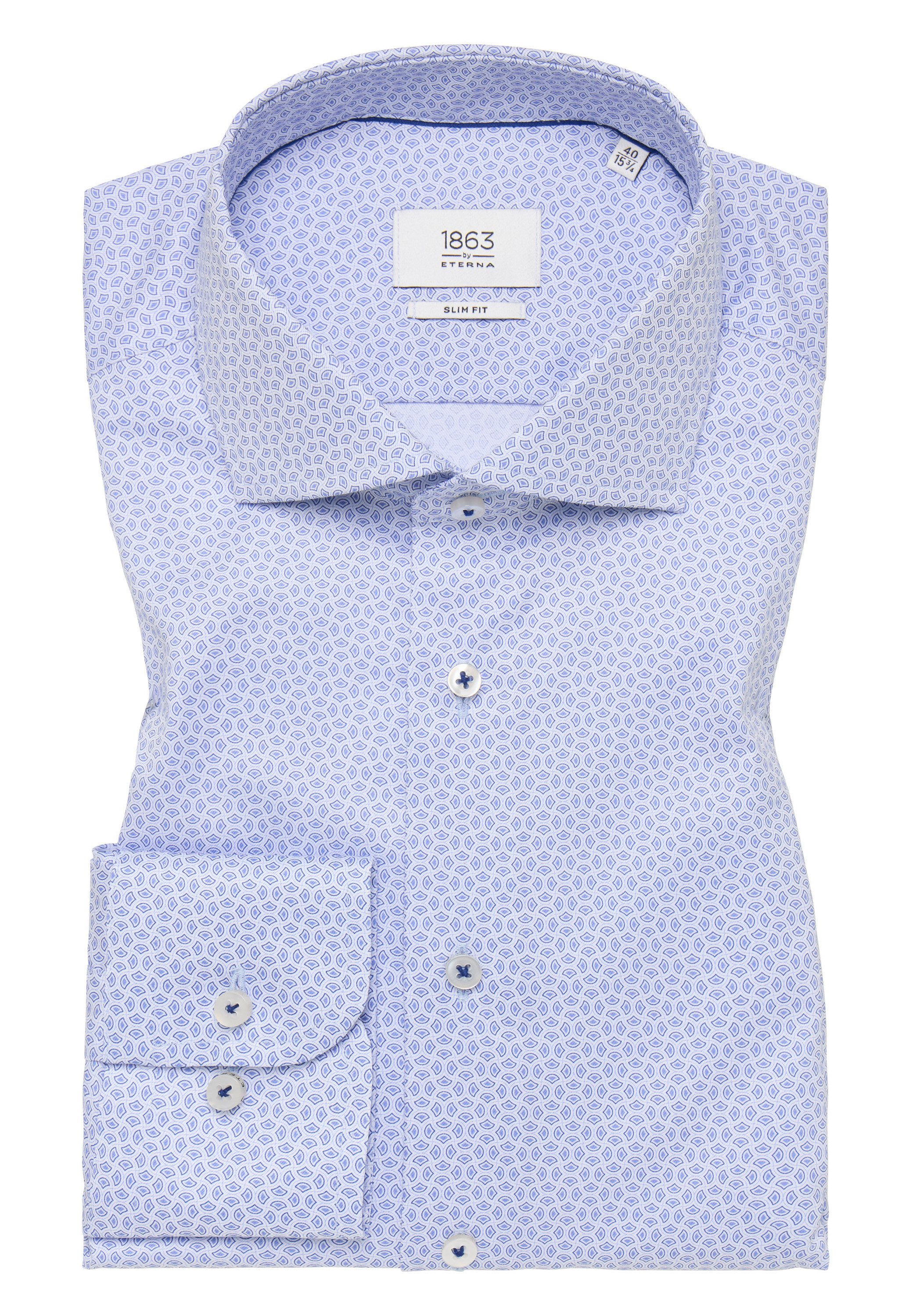Eterna Overhemd met lange mouwen Slim fit