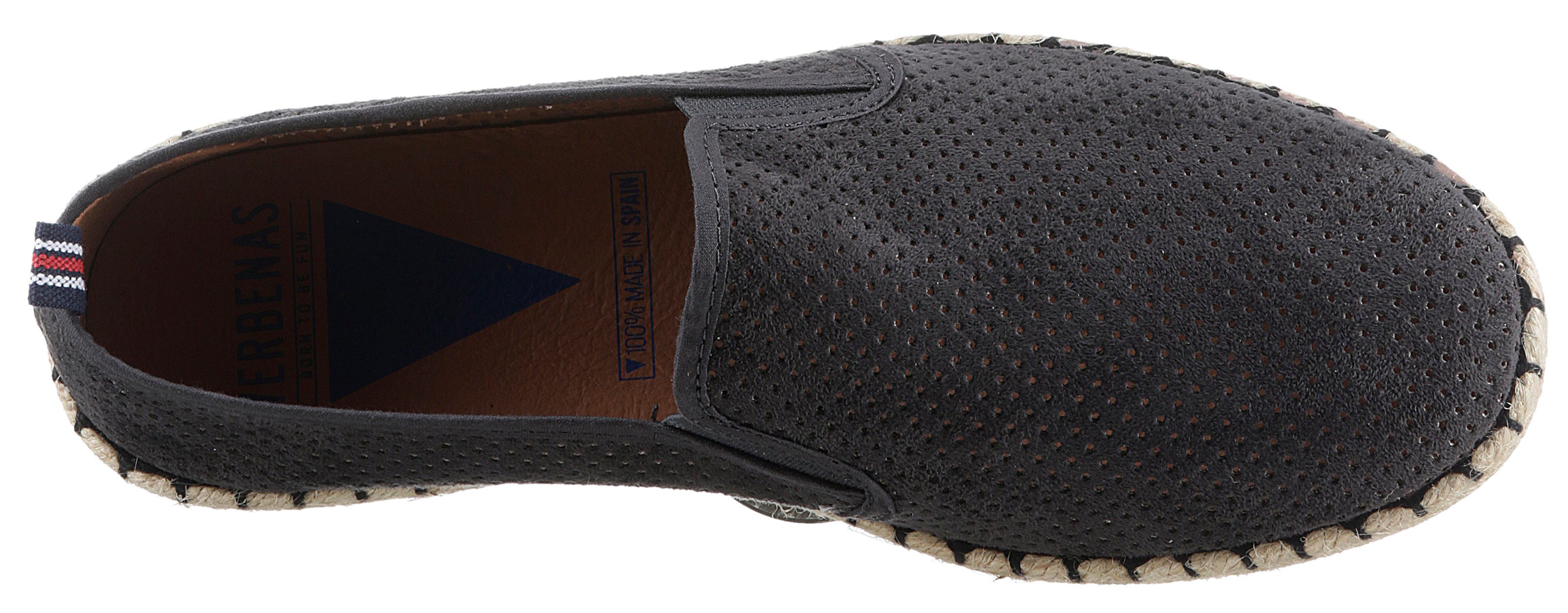 VERBENAS Espadrilles Tom Pacific , loafer, slip-on, zomerschoen, strandschoen met stretch inzetstukken