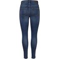 pieces skinny fit jeans pchighfive blauw
